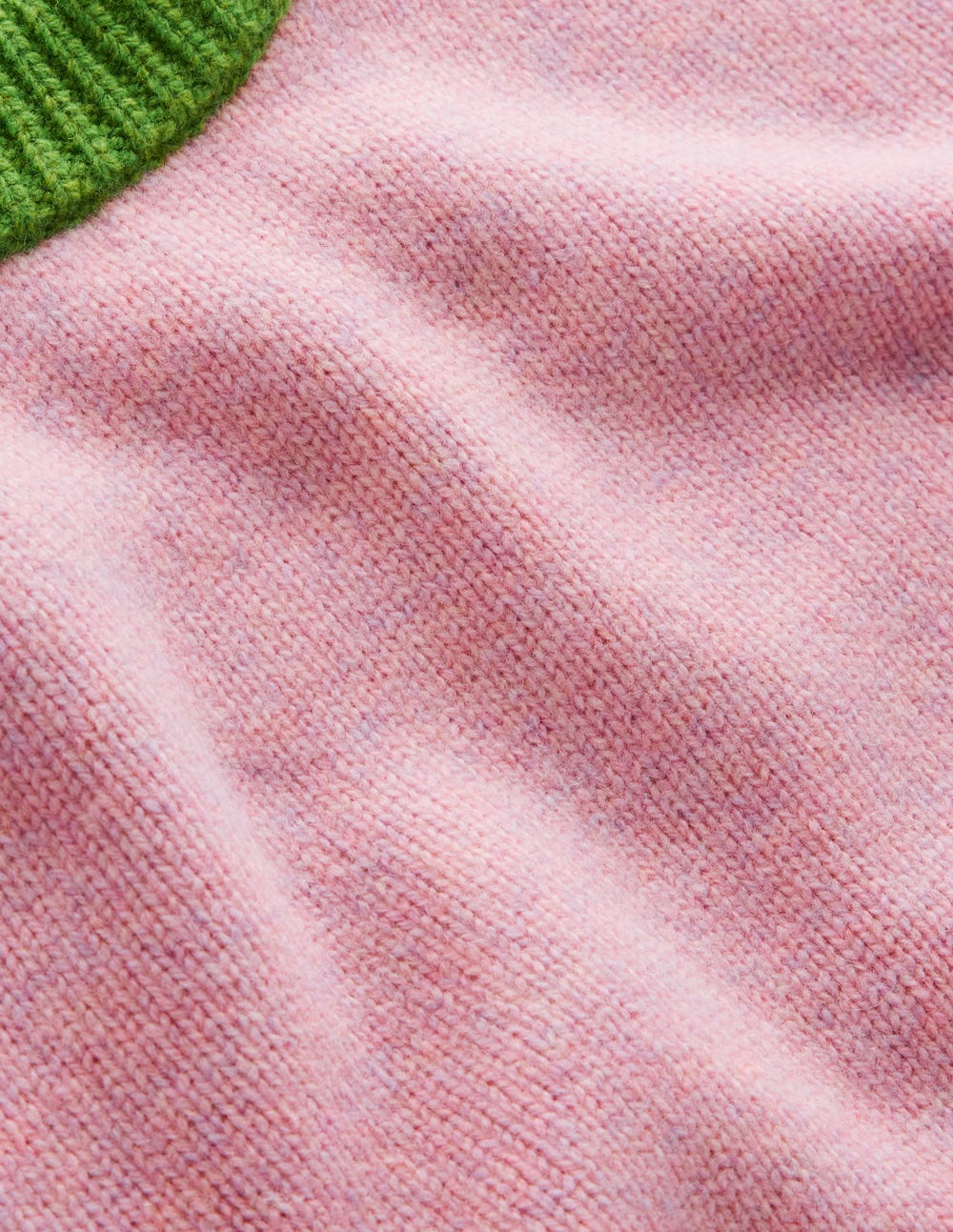 Marion Merino Jumper-French Pink, Navy Colour Block