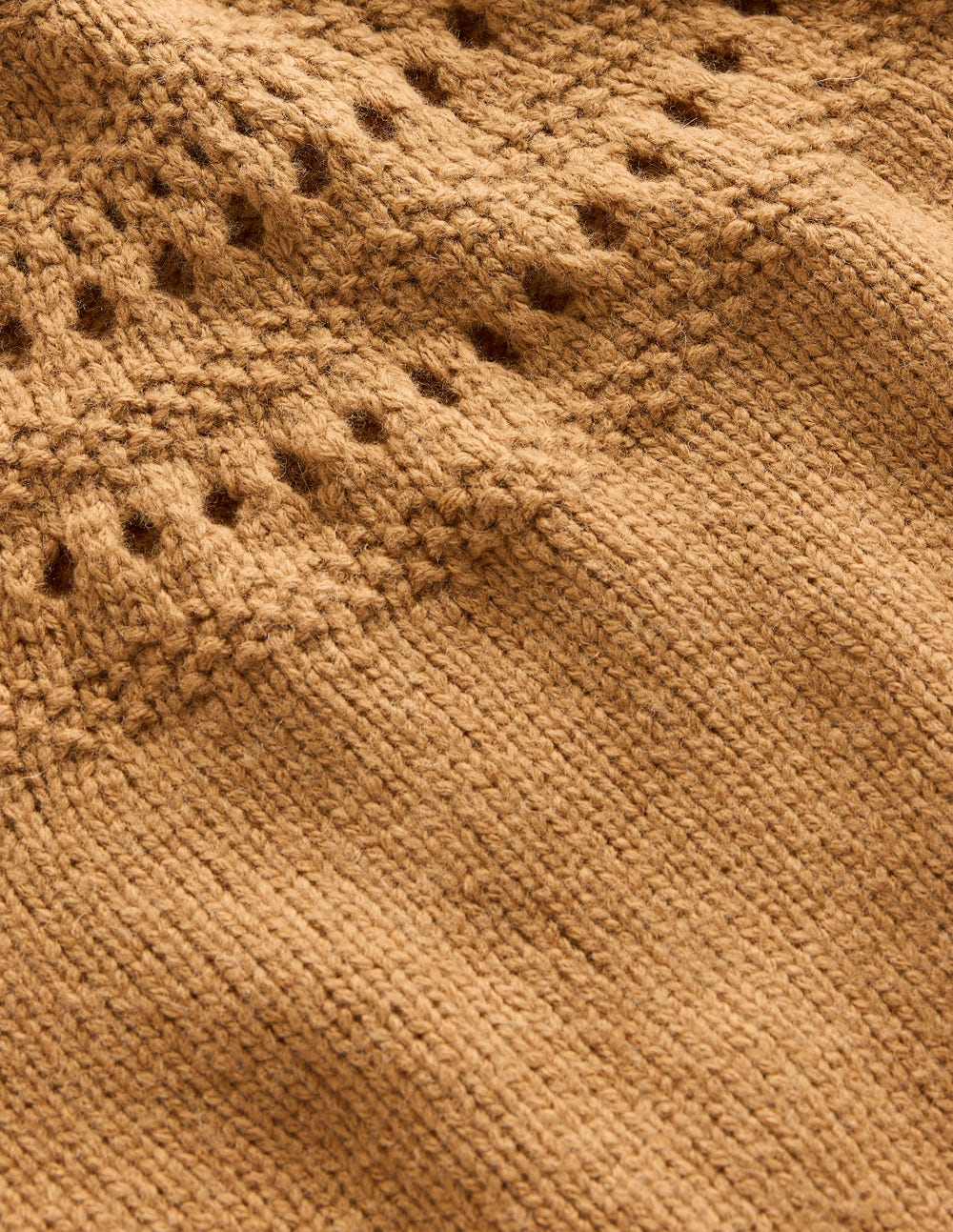 Fluffy Chunky Jumper-Camel Melange-7