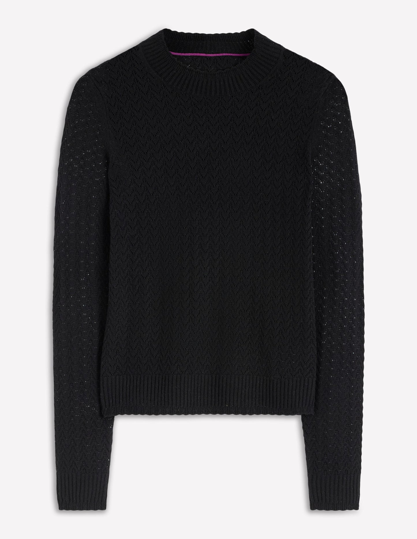 Diane Pointelle Jumper-Black