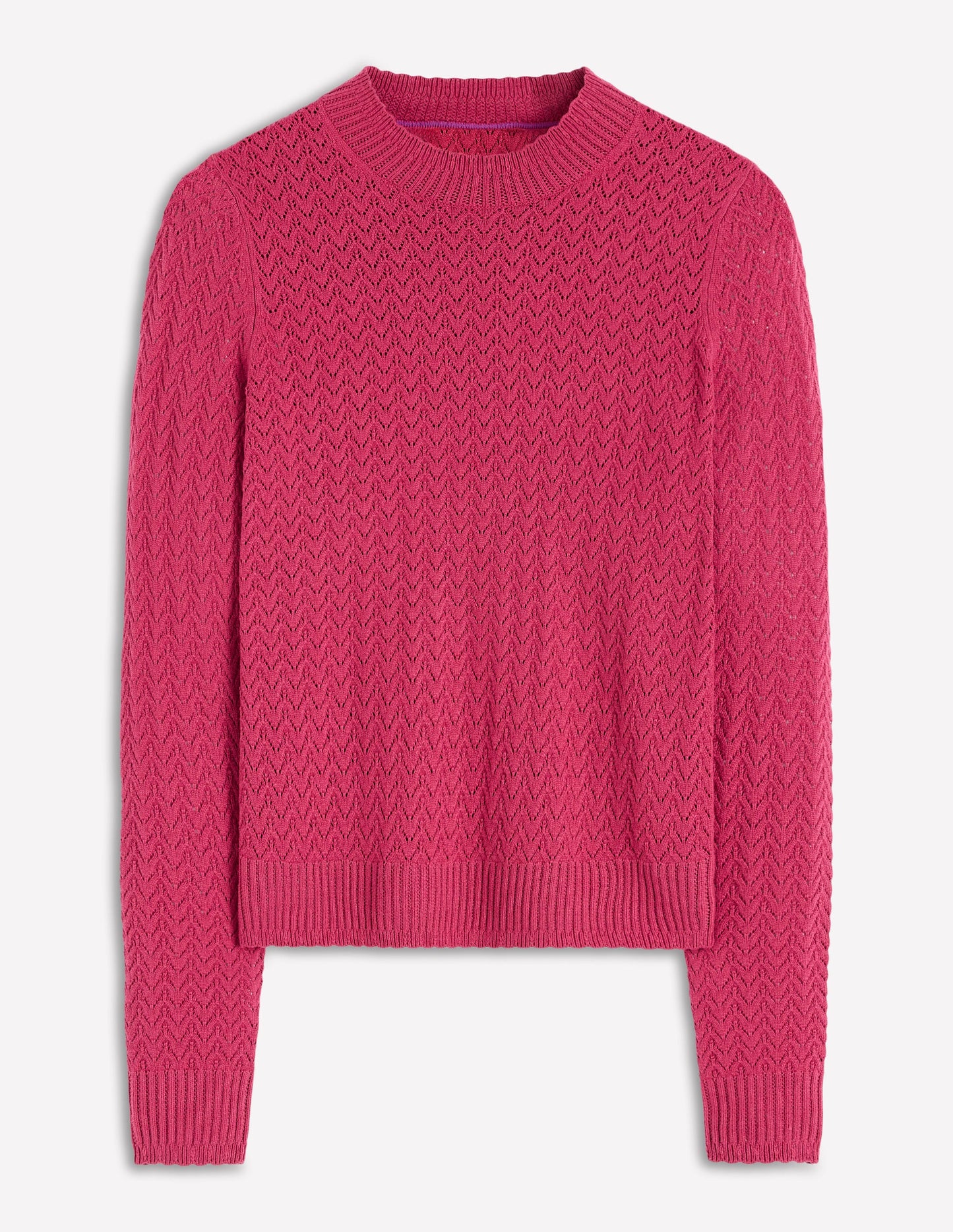 Diane Pointelle Jumper-Bright Cherry