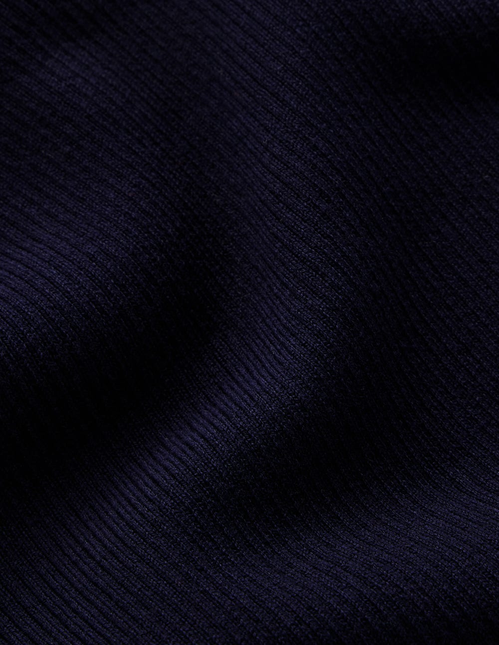 Emilia Cotton Roll Neck Jumper-Navy
