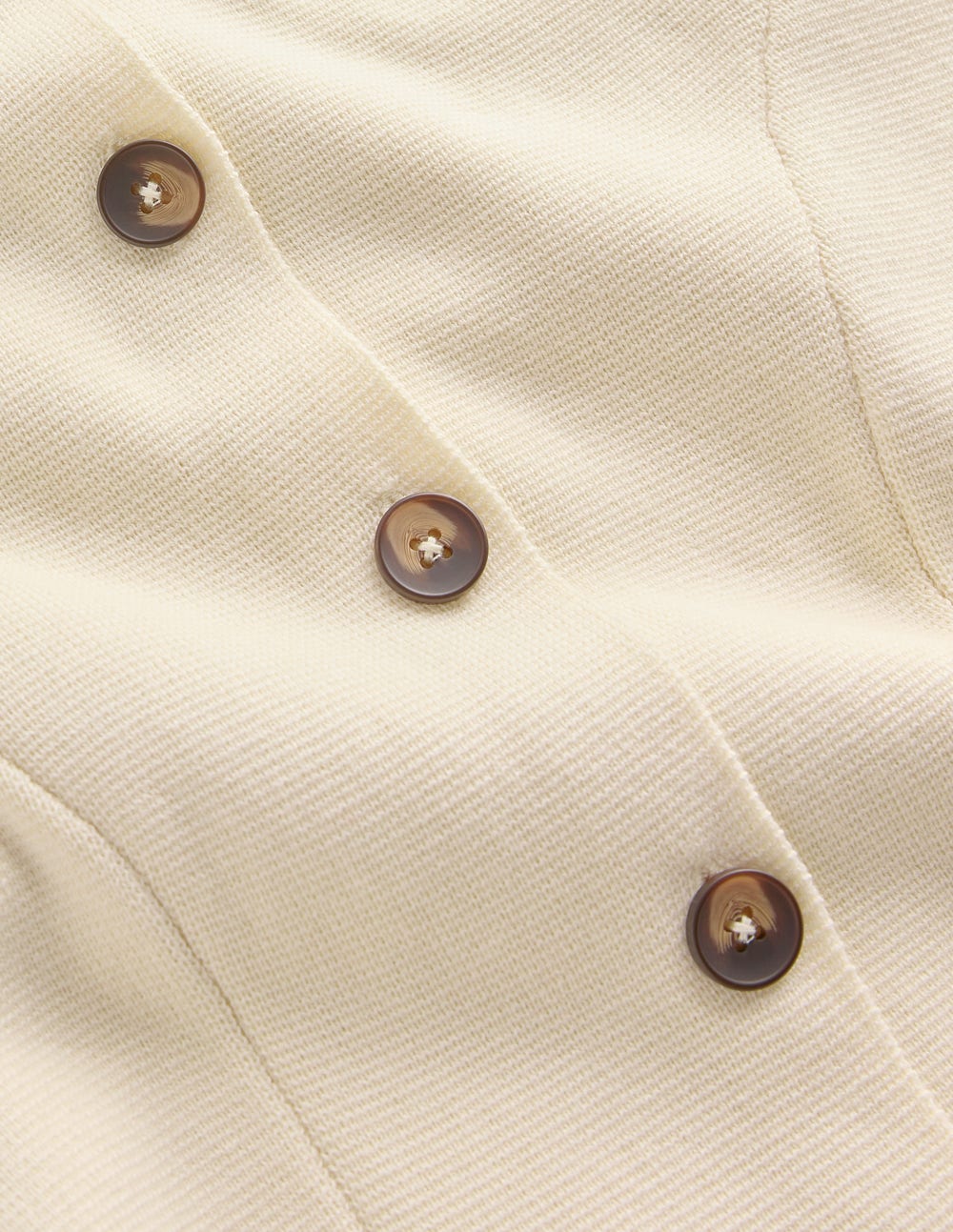 Joanna Fitted Knitted Jacket-Warm Ivory
