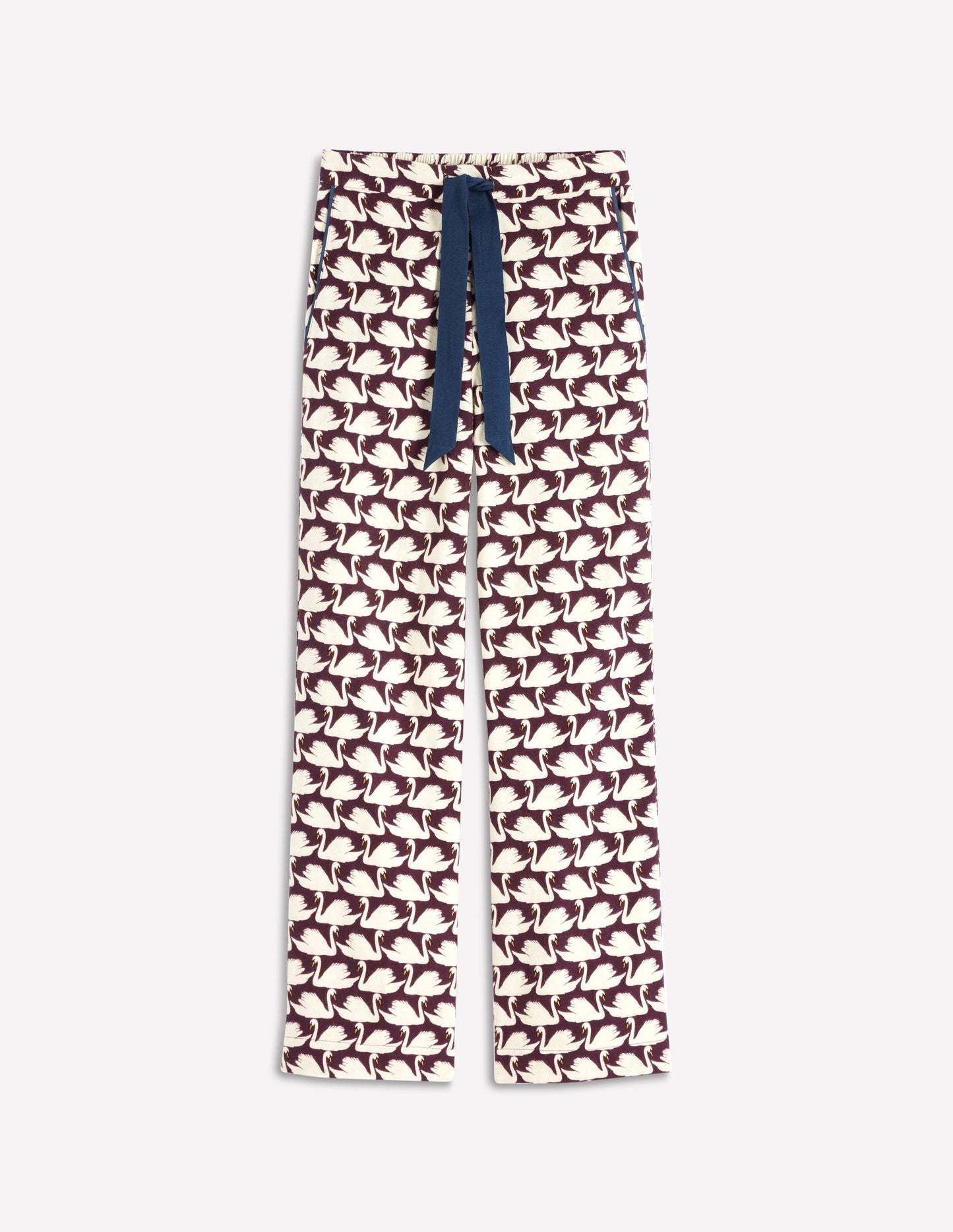 Brushed Cotton Pyjama Trousers-Winetasting, Geo Swan