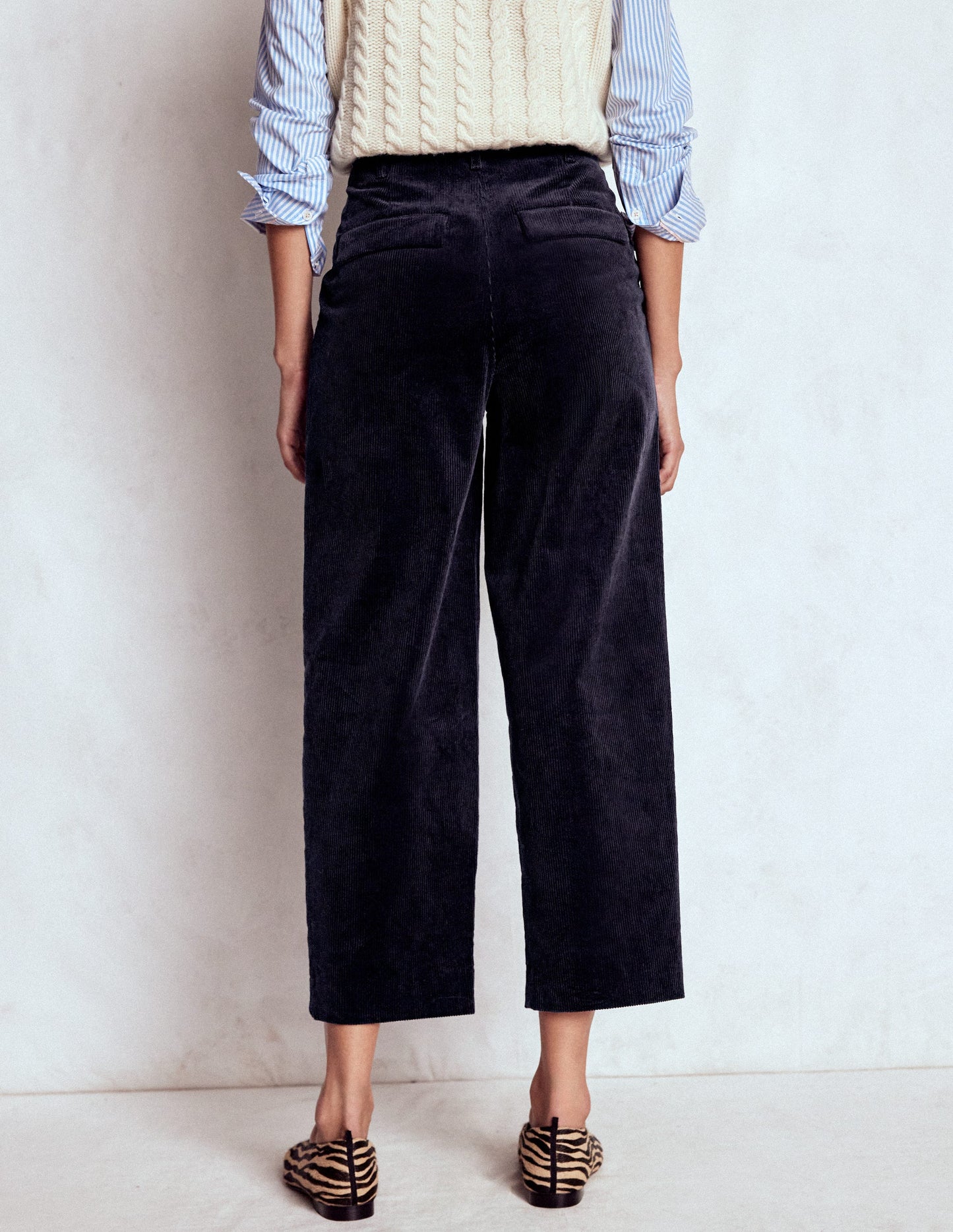 Bloomsbury Cord Trousers-NAVY
