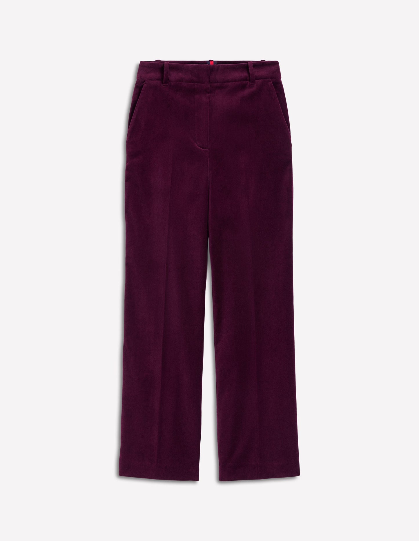 Canonbury Velvet Trousers-Dark Cherry