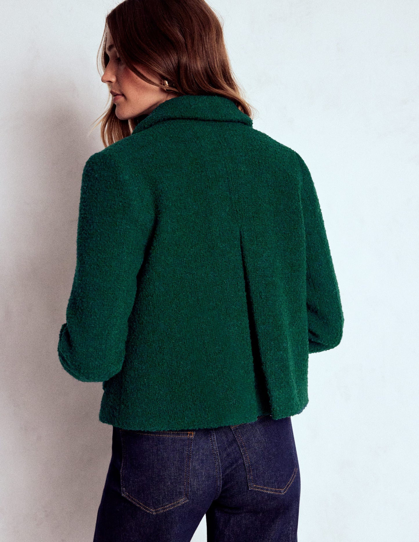 Knightsbridge Wool Jacket-Emerald Night