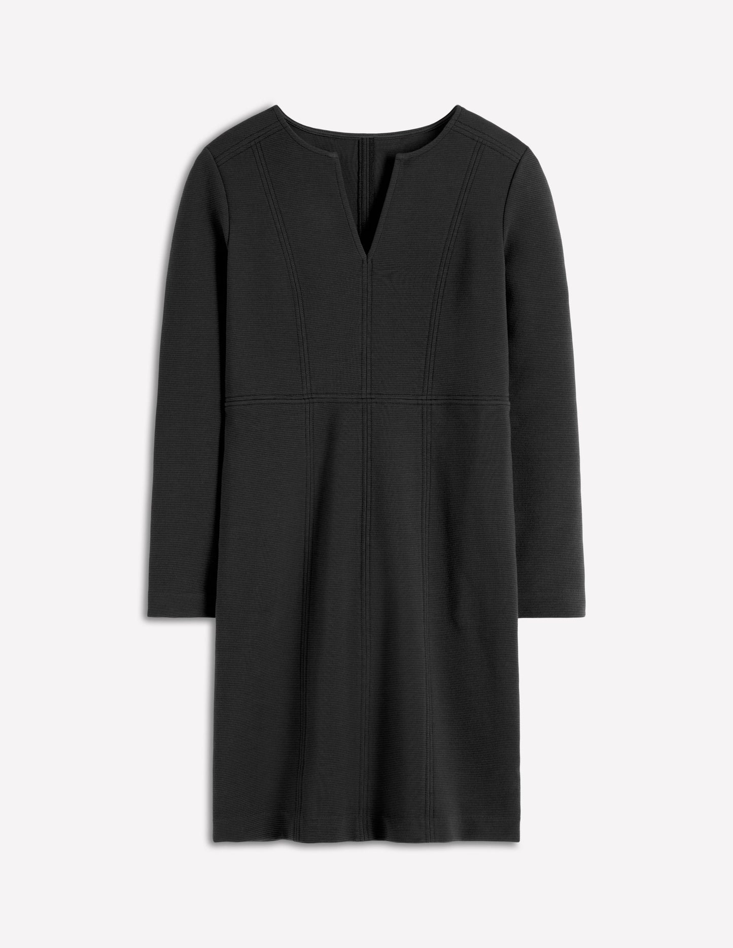 Colette Ottoman Shift Dress-Black