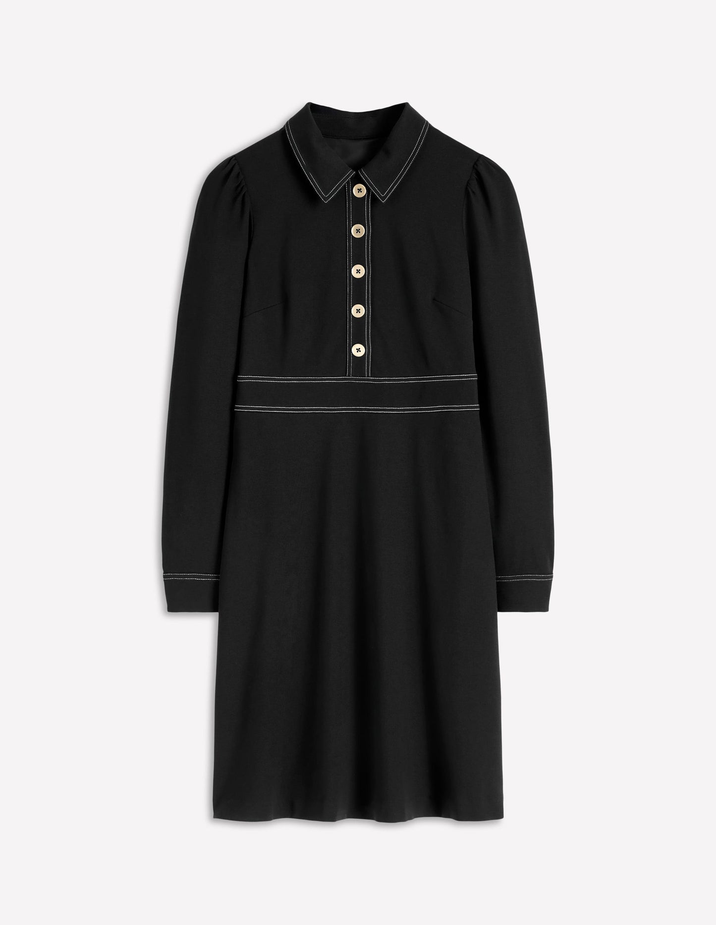 Nicolette Long Sleeve Dress-Black