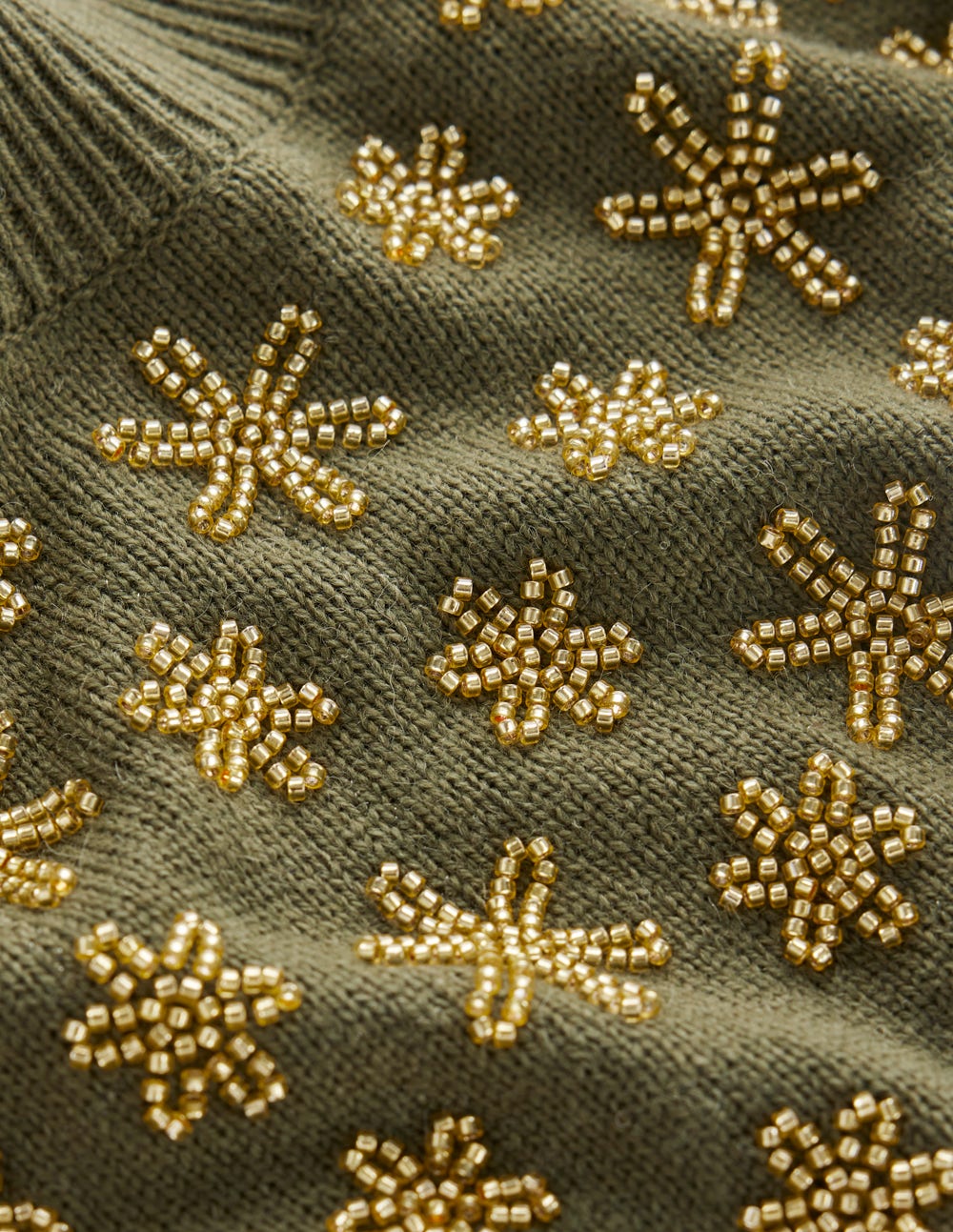 Elizabeth Embellished Jumper-Leaf Green