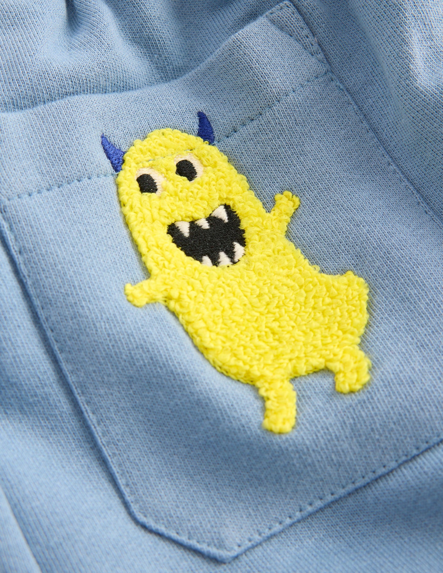 Fun Joggers-French Blue Monster Applique