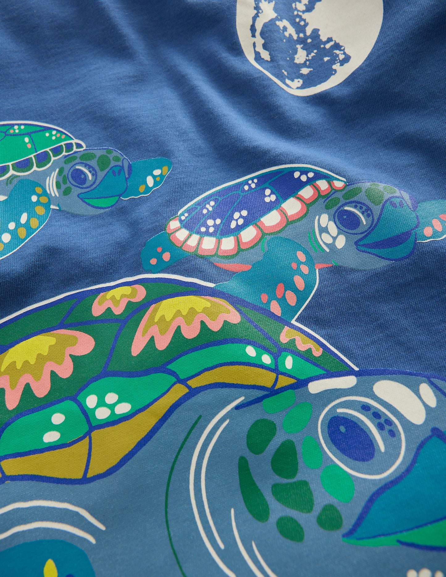 Glow-In-The-Dark T-shirt-True Navy Turtles