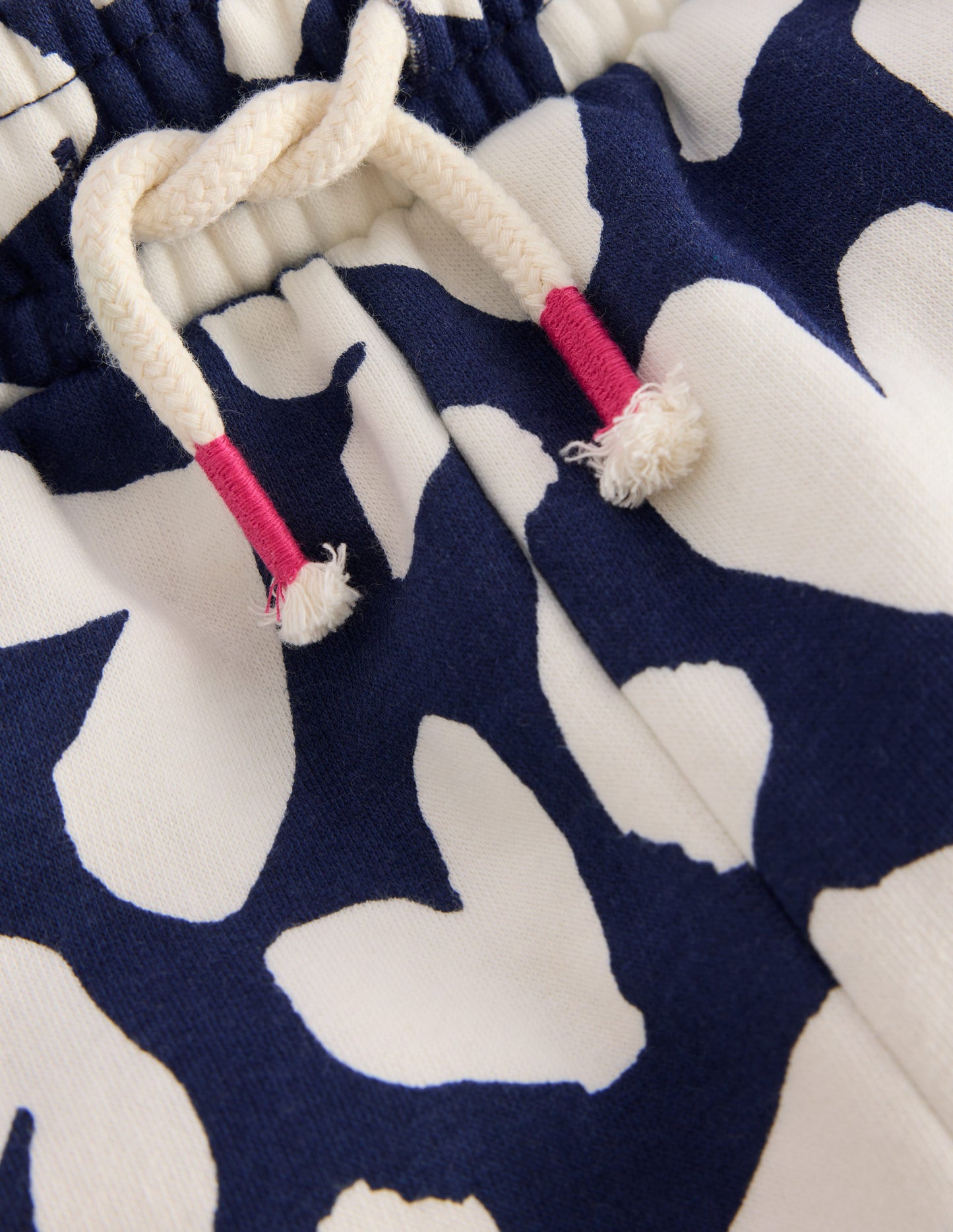 Printed Cosy Joggers-Navy Hearts