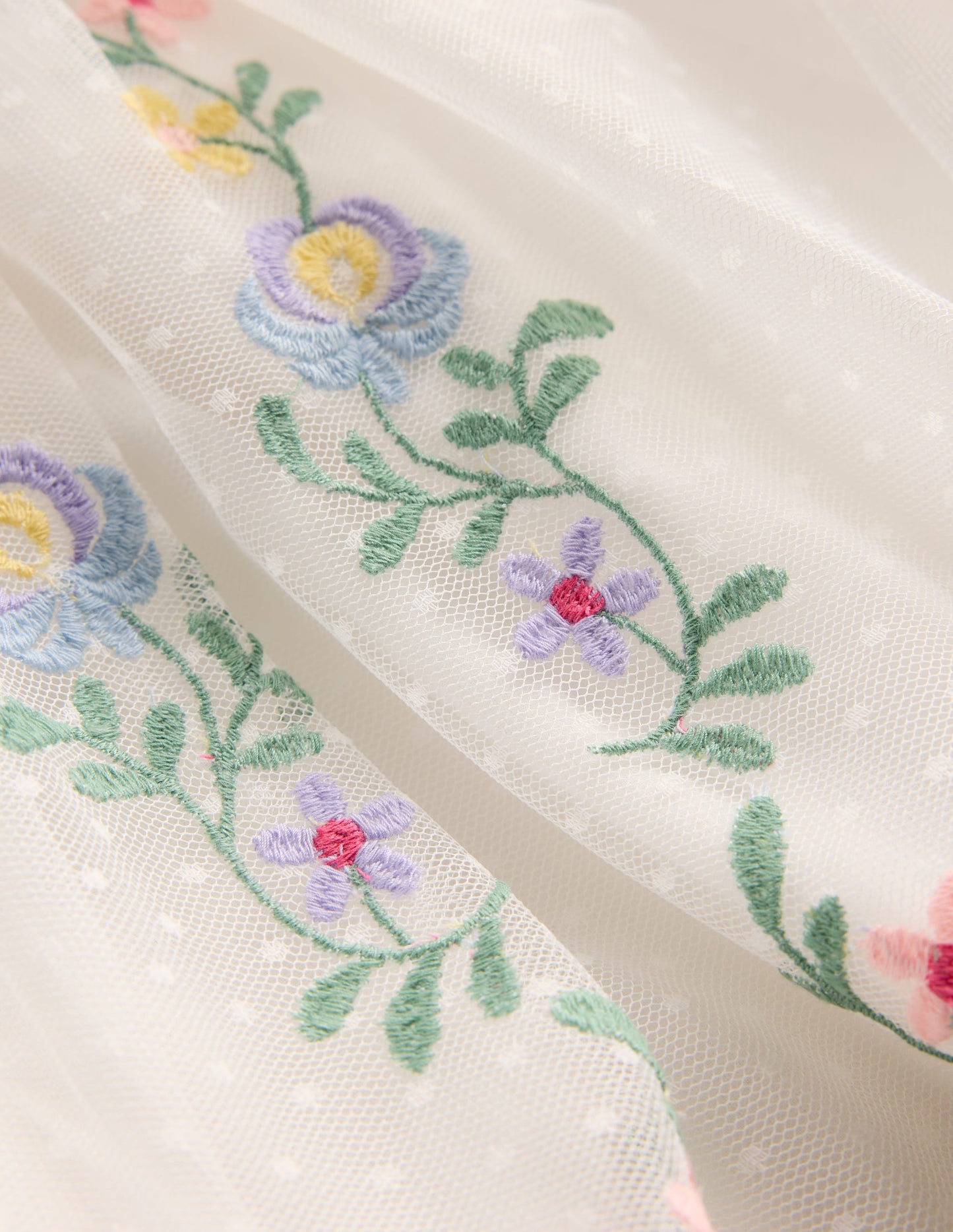 Tulle Cross Back Dress-Soft Ivory