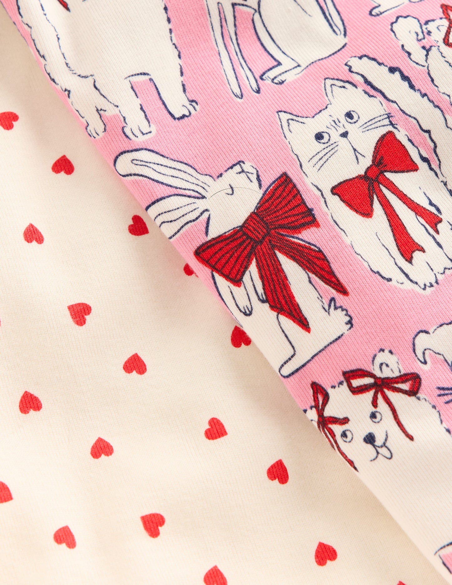 Twin Pack Snug Pyjamas-Bubblegum Pink Favourite Pets