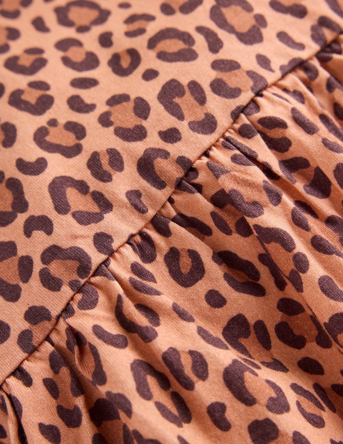Jersey T-Shirt Dress-Leopard