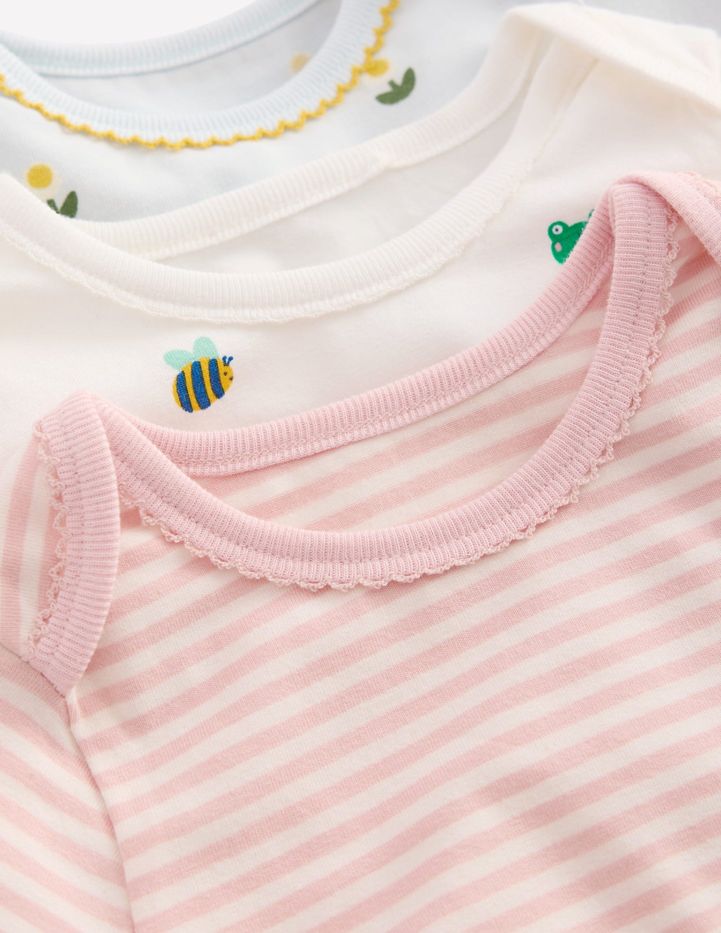 3-pack Cotton Bodies-Multi Daisy