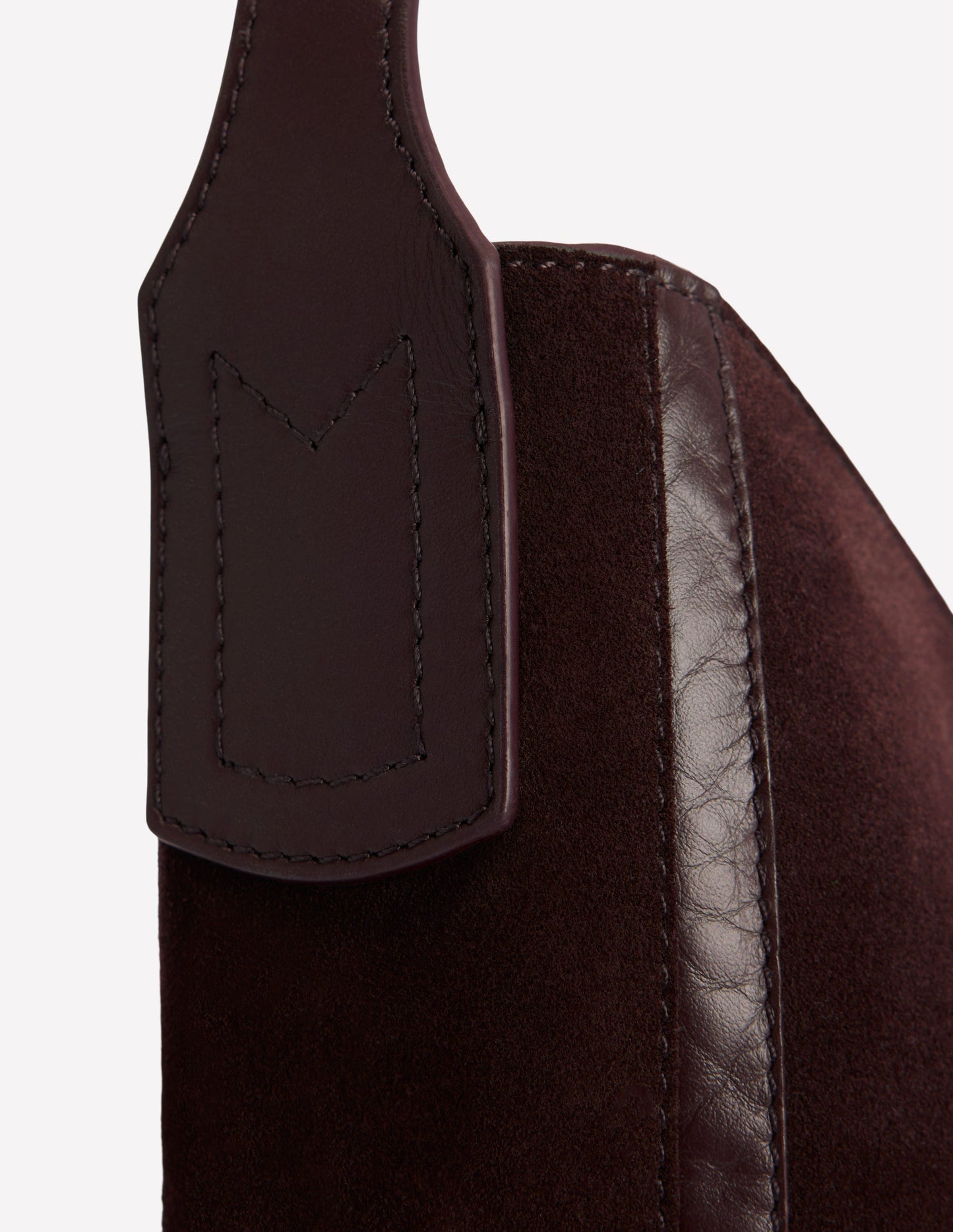 Suede Hobo Bag-Bitter Chocolate