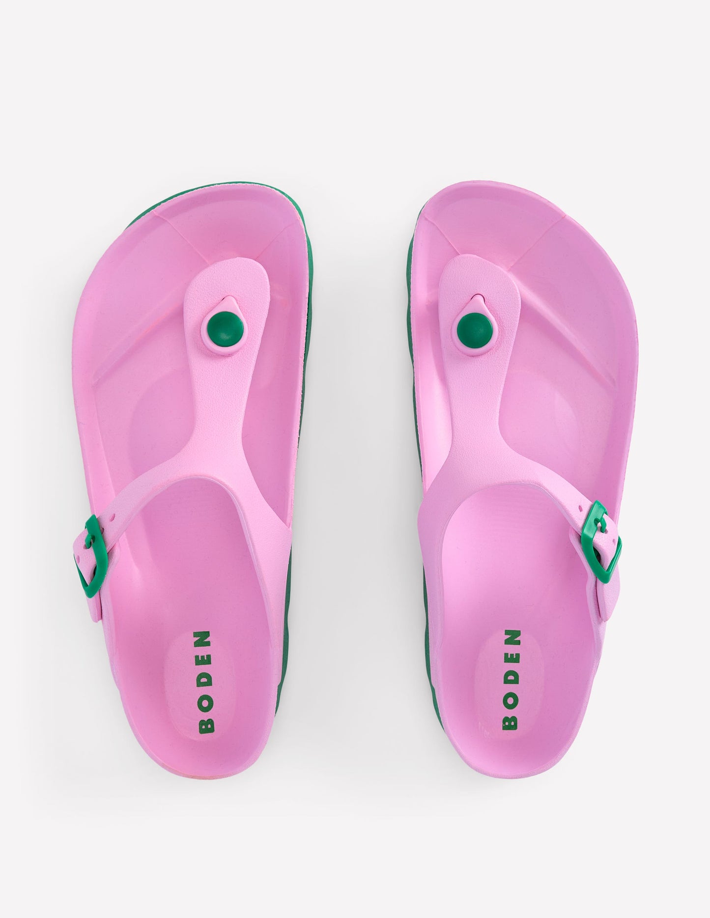 Lyla Toe Post Sandals-Pink/Green