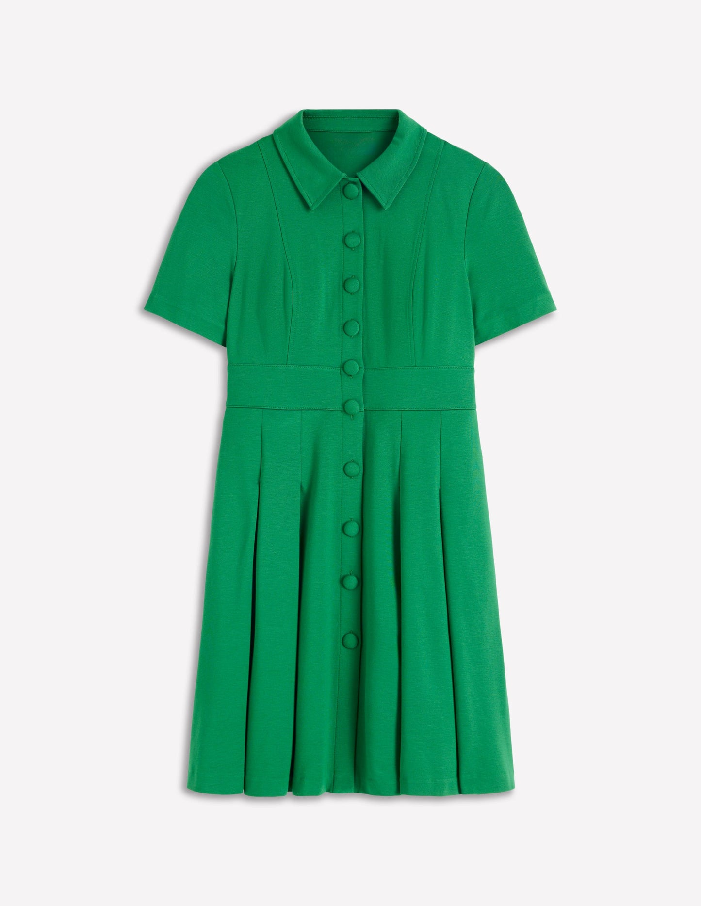 Bridget Ponte Short Dress-Fresh Green