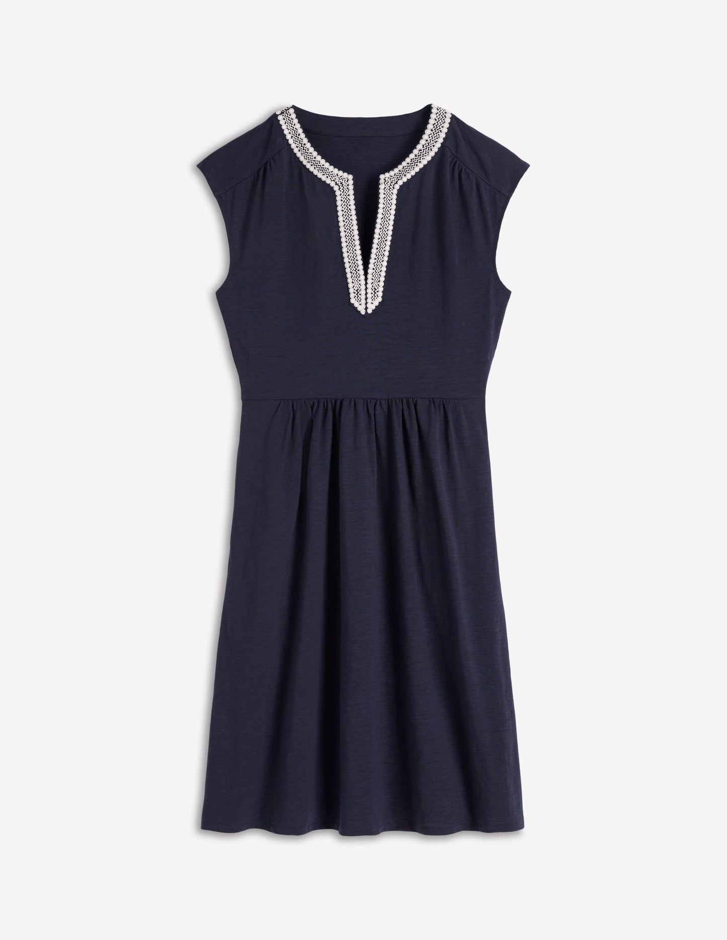 May Jersey Short Dress-Navy