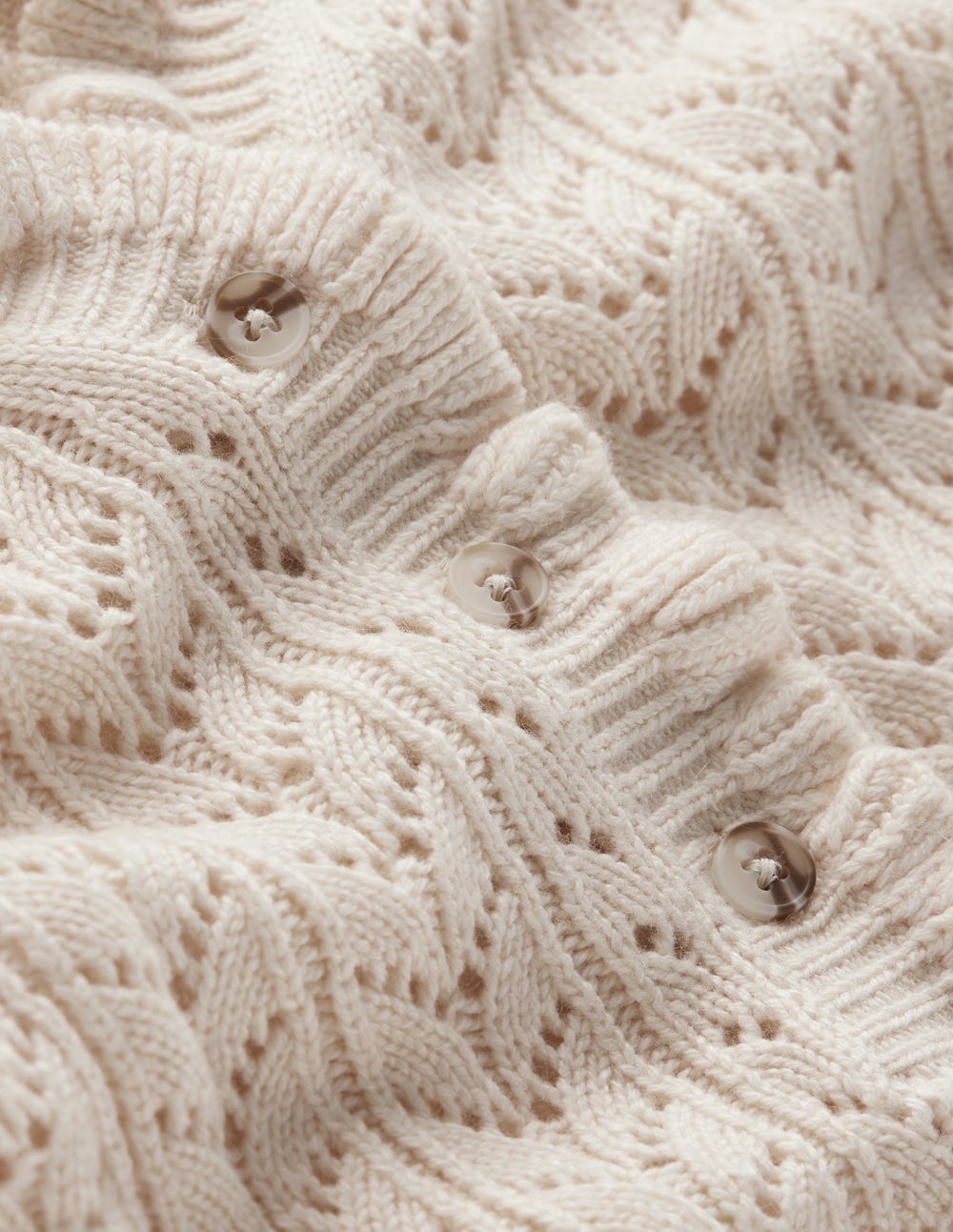 Eloise Frill Henley Jumper-Warm Ivory