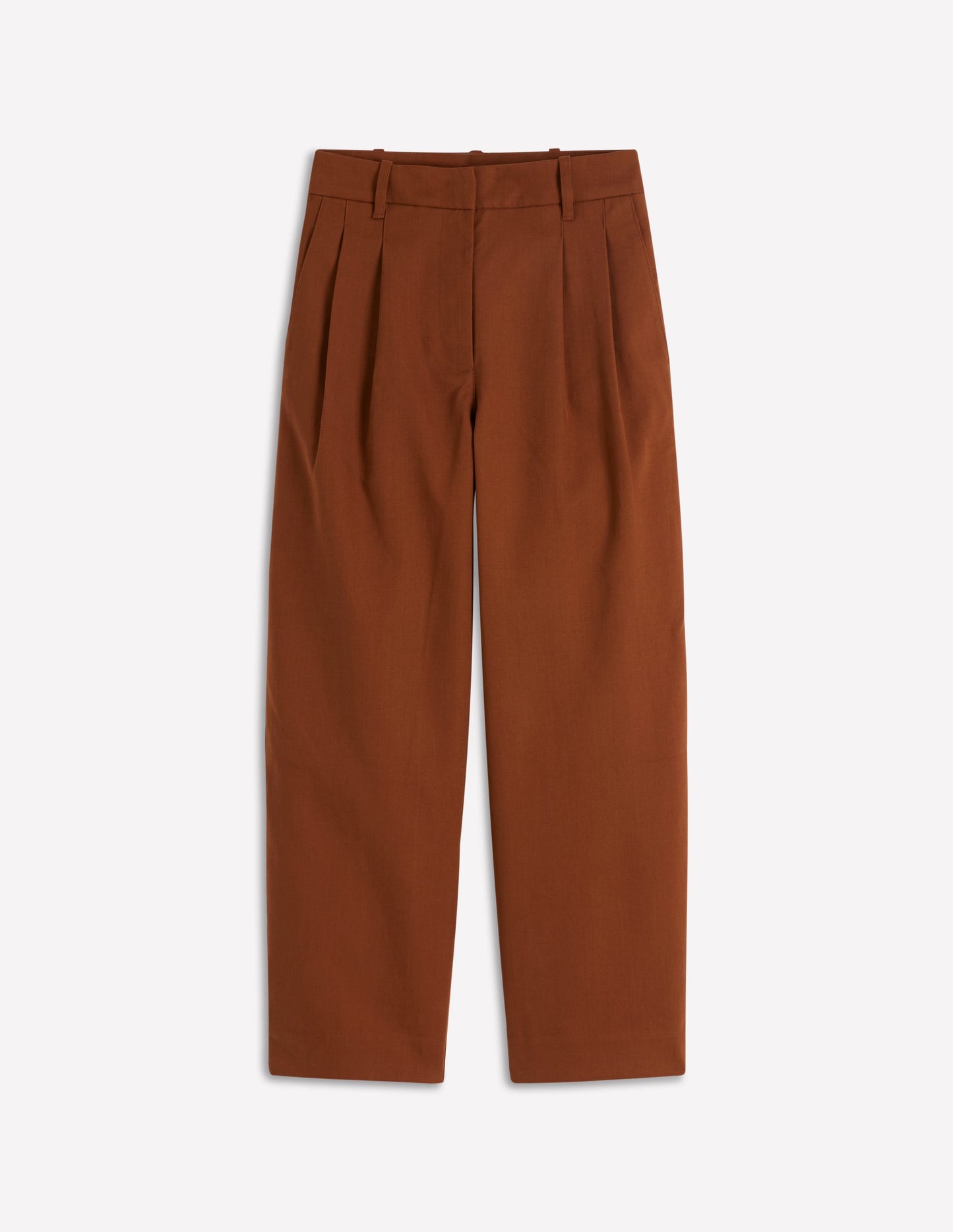 Bloomsbury Cotton Trousers-Russet