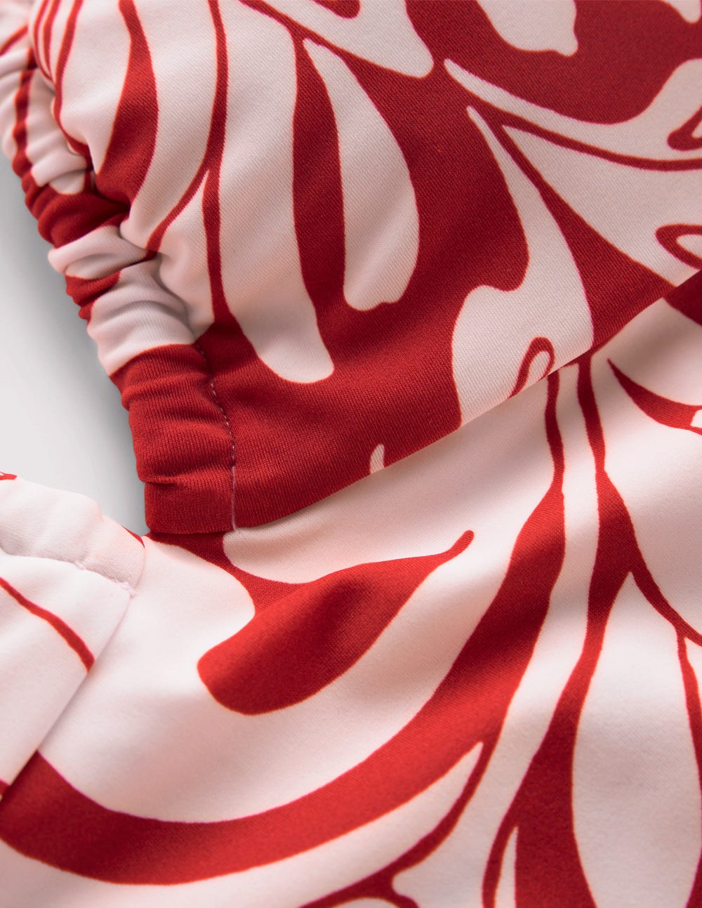 Minori Halter Tie Swimsuit-Salsa, Botanical Flourish