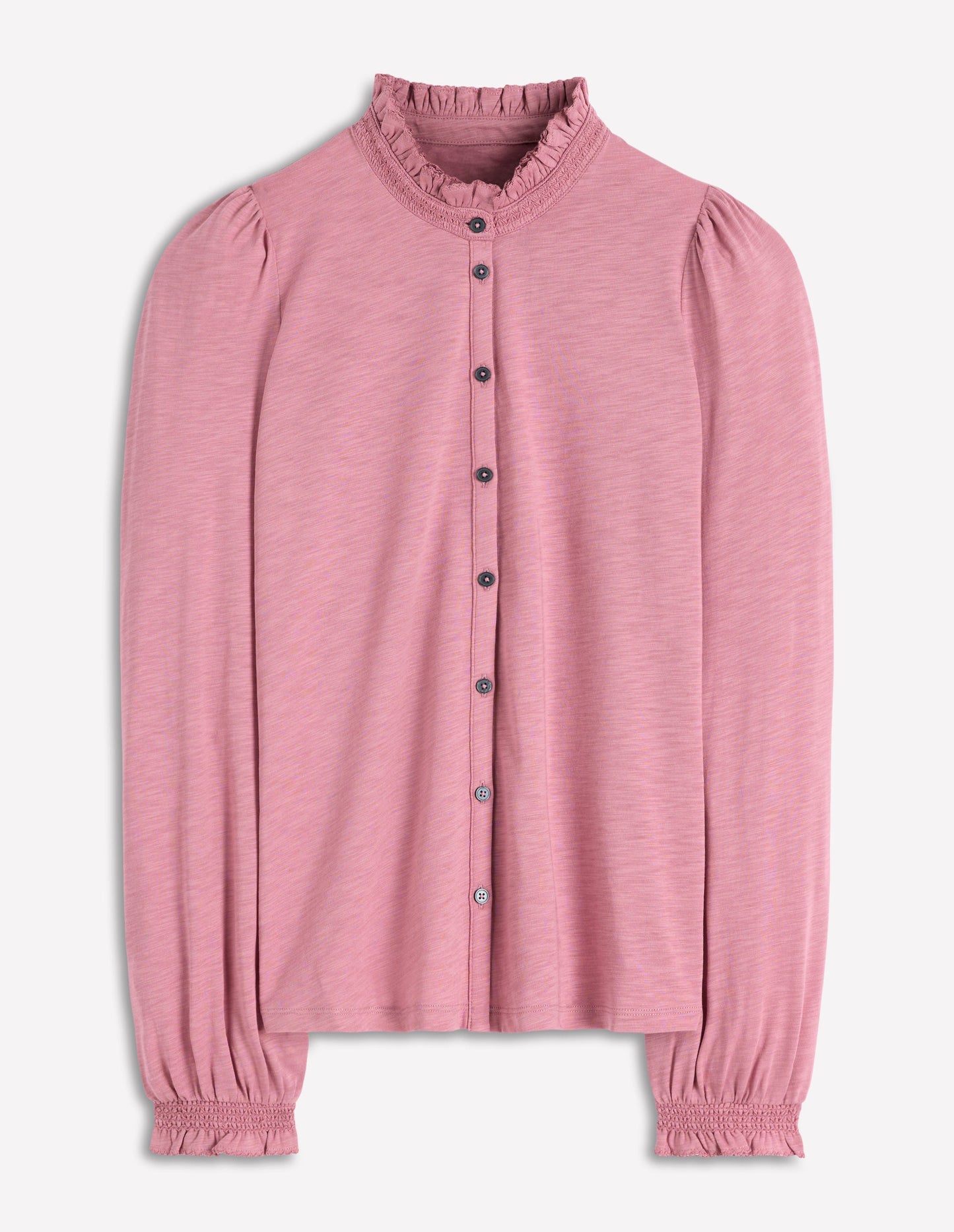 Effie Smocked Detail Shirt-Lilas