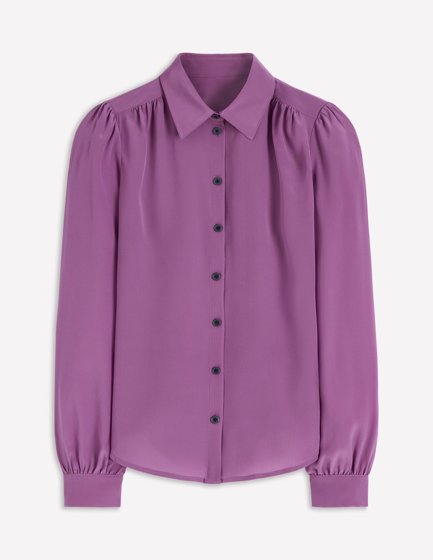 Sara Silk Shirt-Amethyst