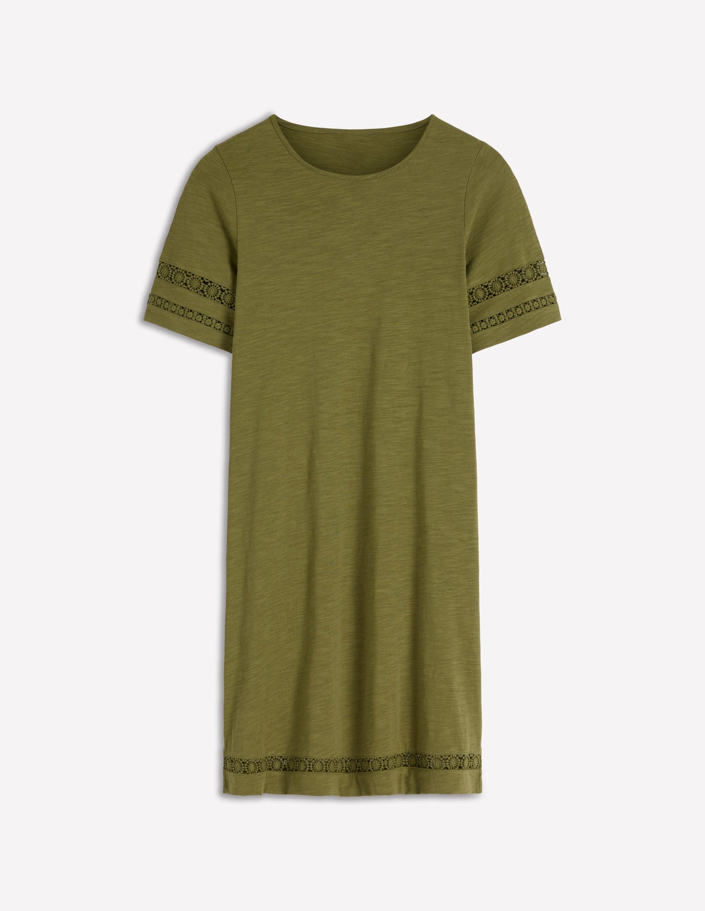 Hattie Jersey T-shirt Dress-Olive