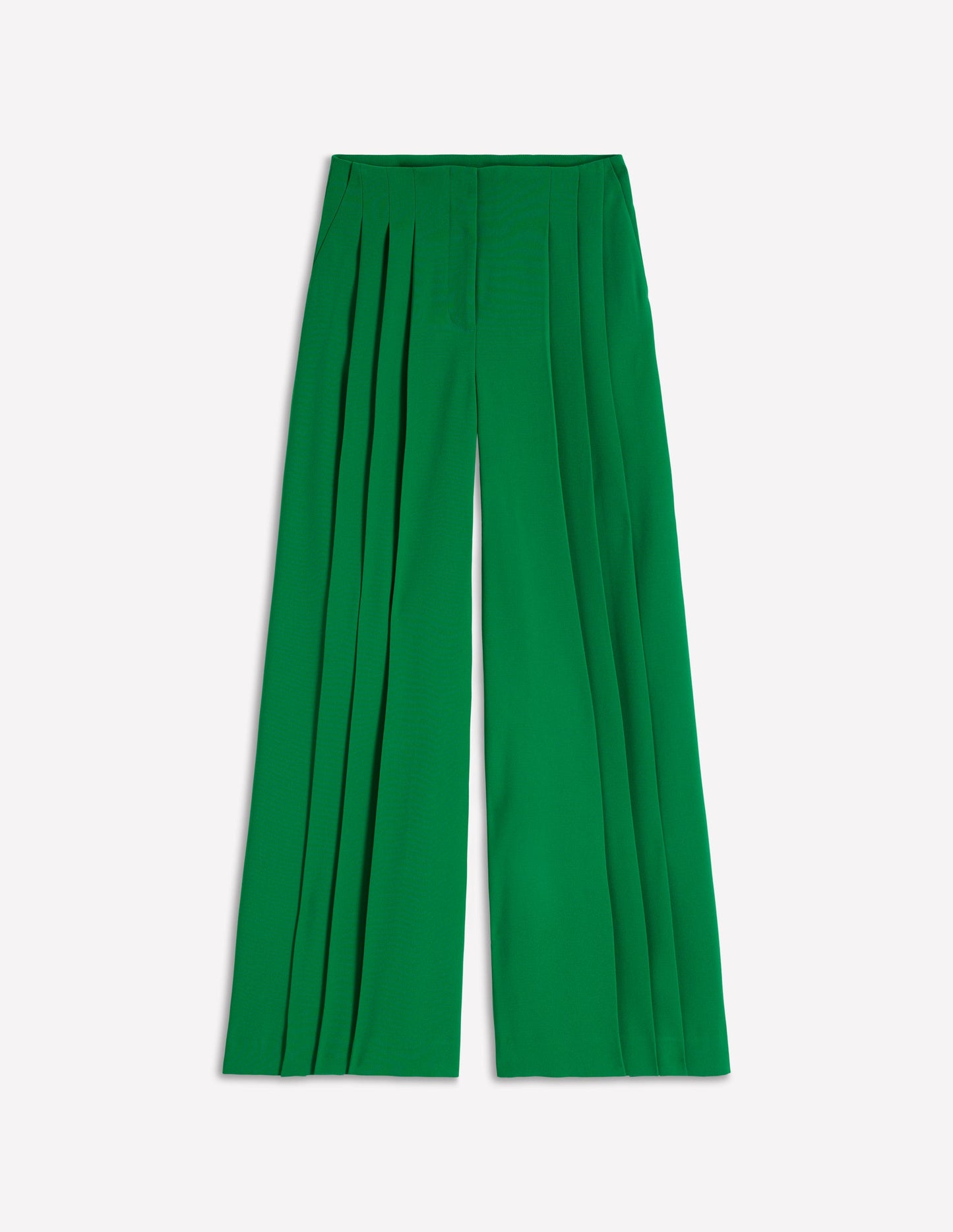 Regent Wide Leg Trousers-Rich Emerald