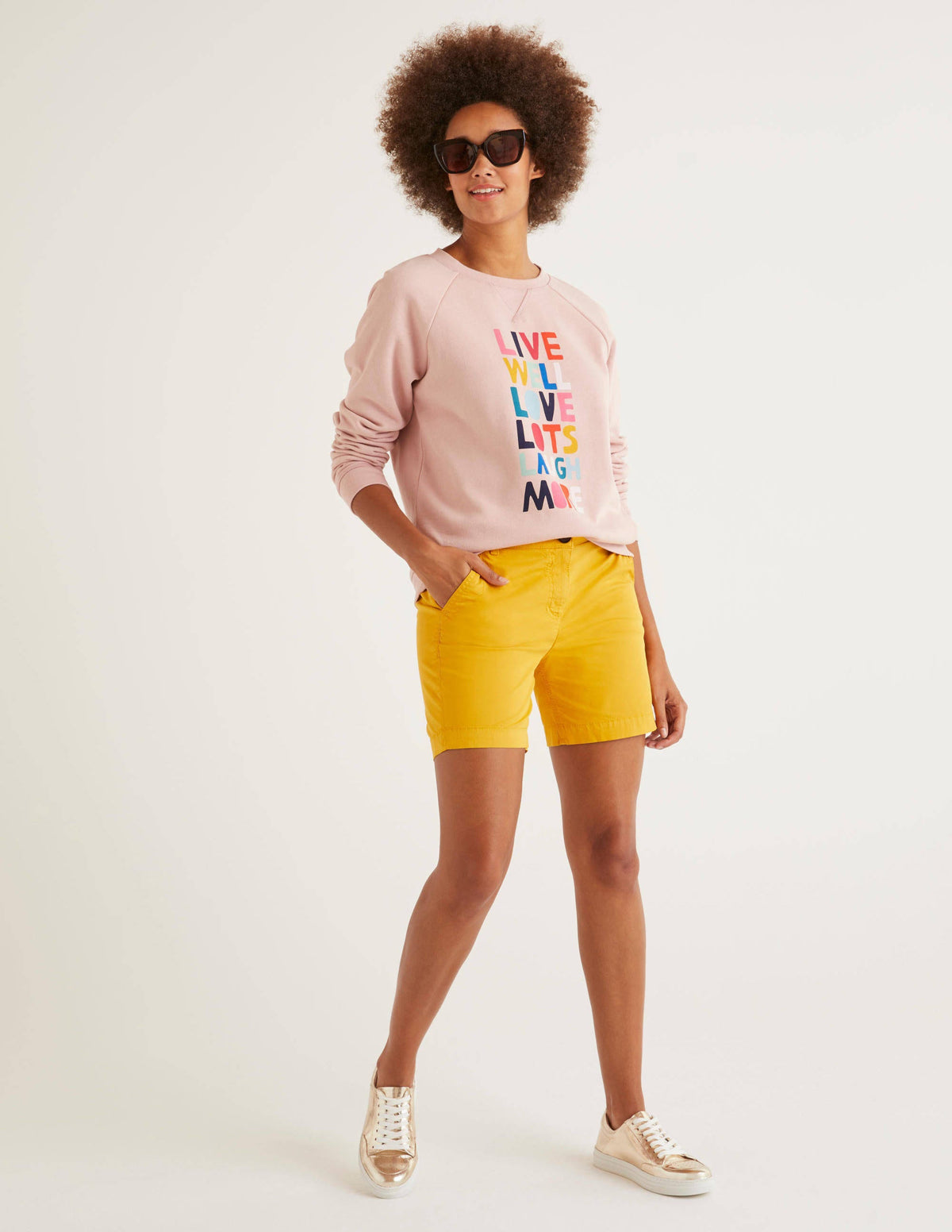 Daisy Chino Shorts-Tuscan Sun - Image 4