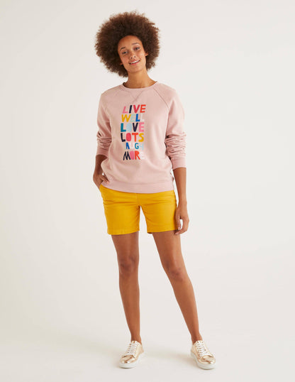 Daisy Chino Shorts-Tuscan Sun-1