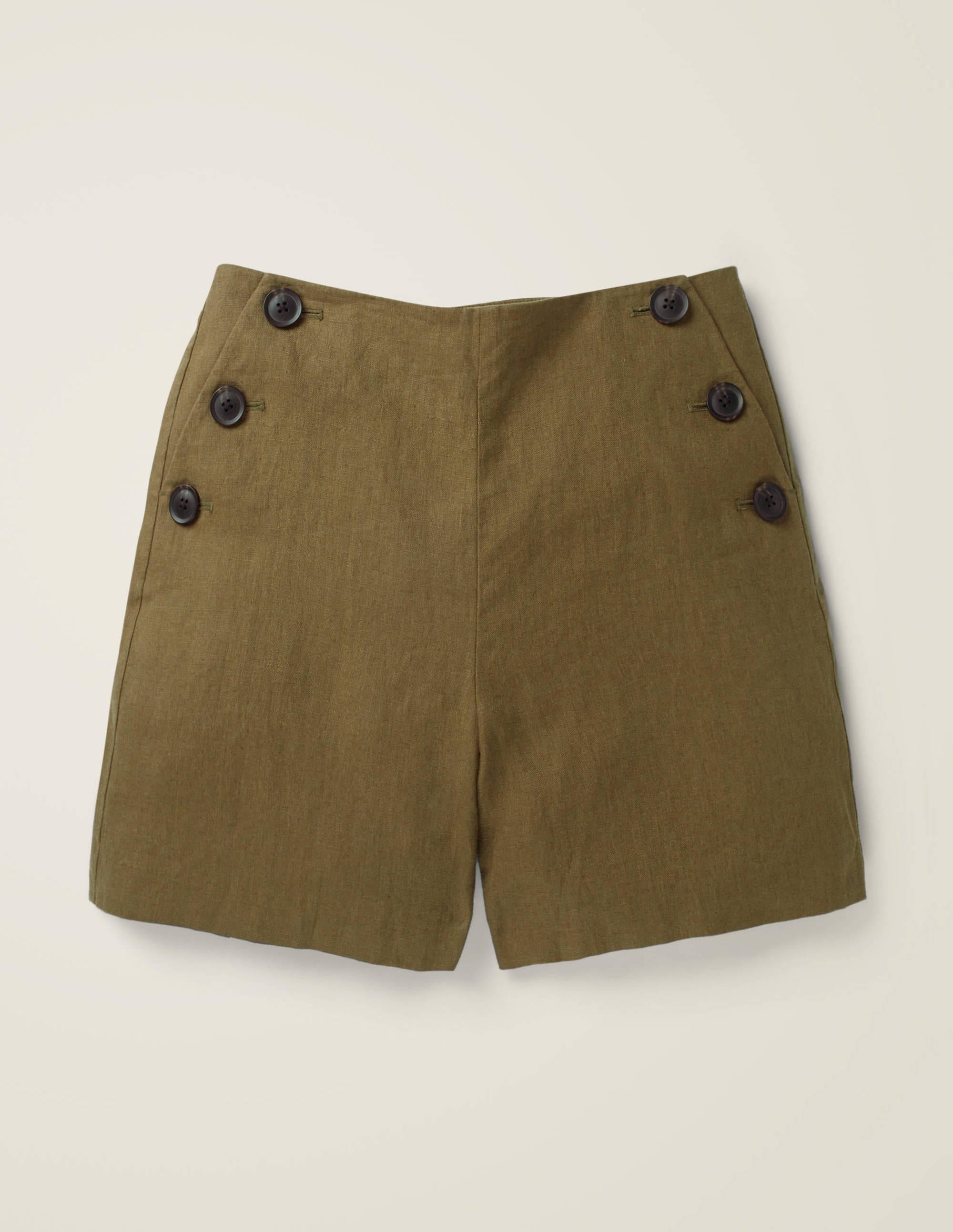 Falmouth Linen Shorts-Classic Khaki - Image 6