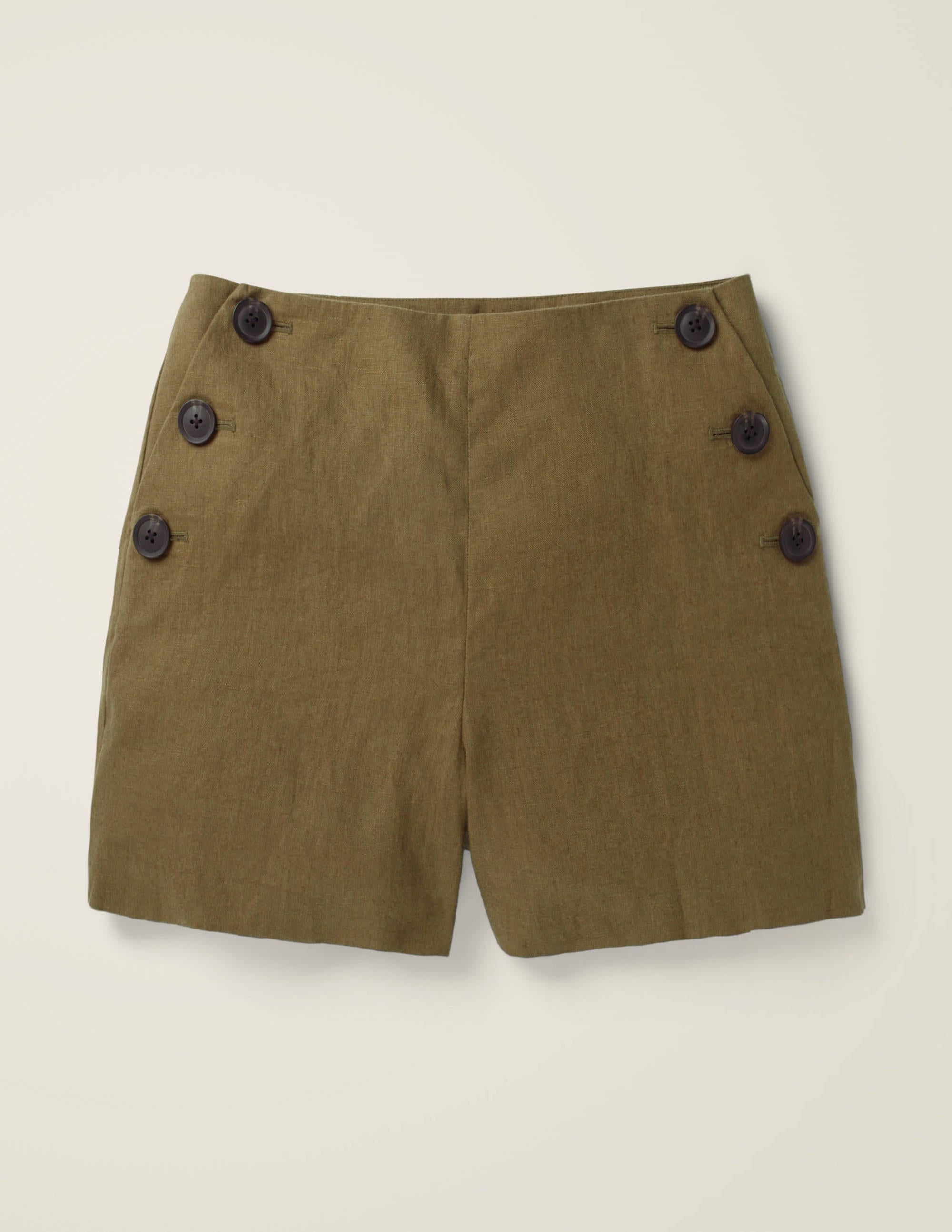 Falmouth Linen Shorts-Classic Khaki - Image 7