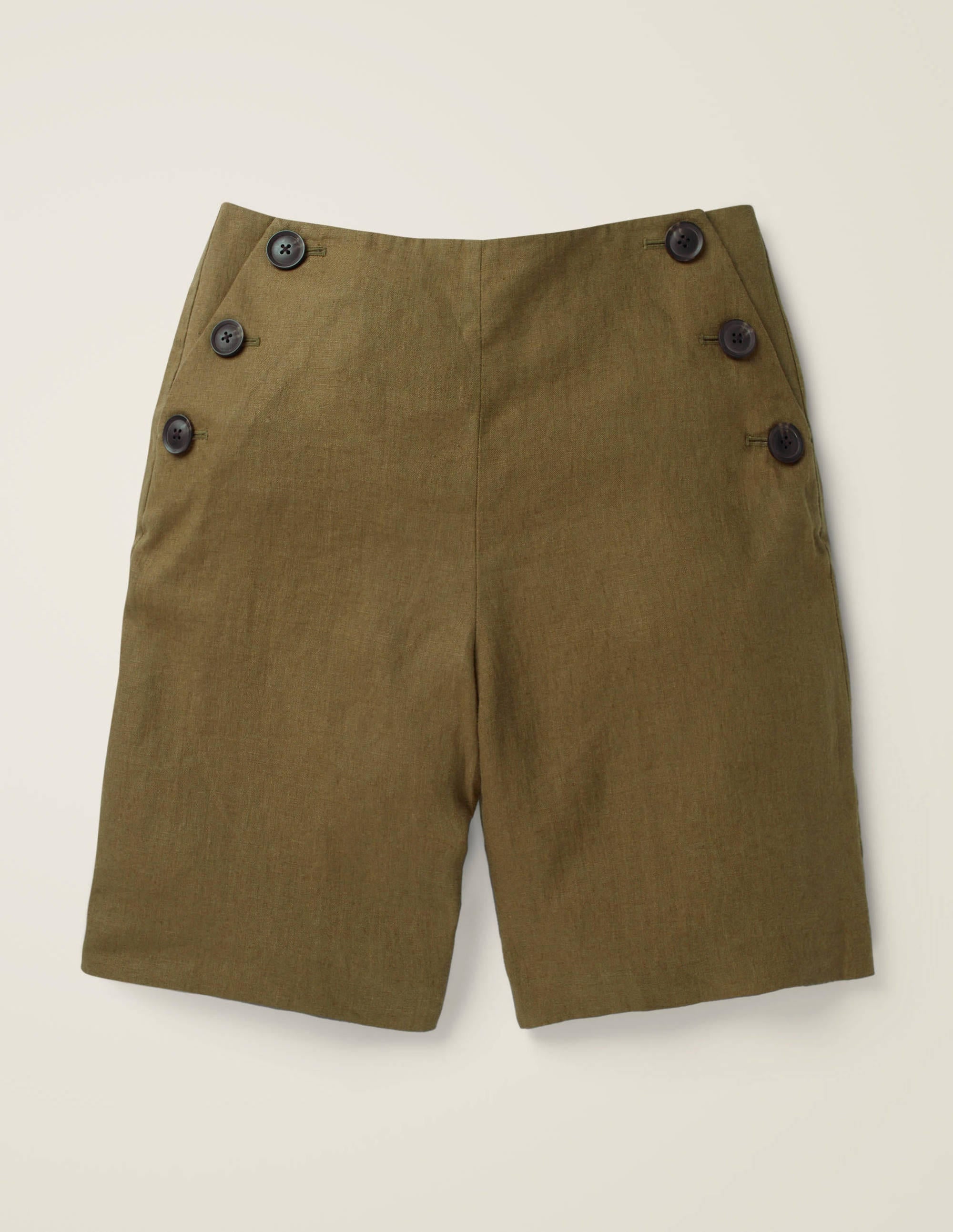Falmouth Linen Shorts-Classic Khaki - Image 8