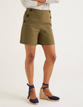 Falmouth Linen Shorts-Classic Khaki