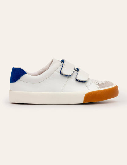 Leather Low Tops-White-3