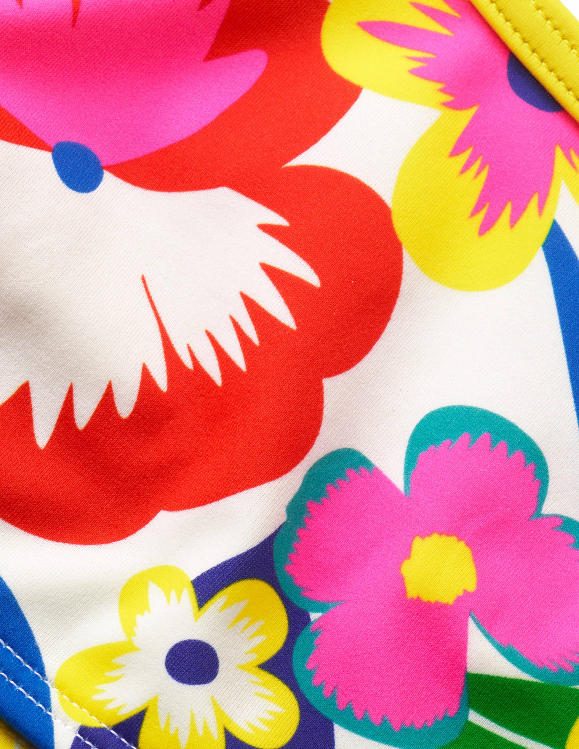 Patterned Bikini Top-Multi Tropical Bloom - Image 3