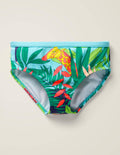 Patterned Bikini Bottoms-Multi Jumbo Jungle