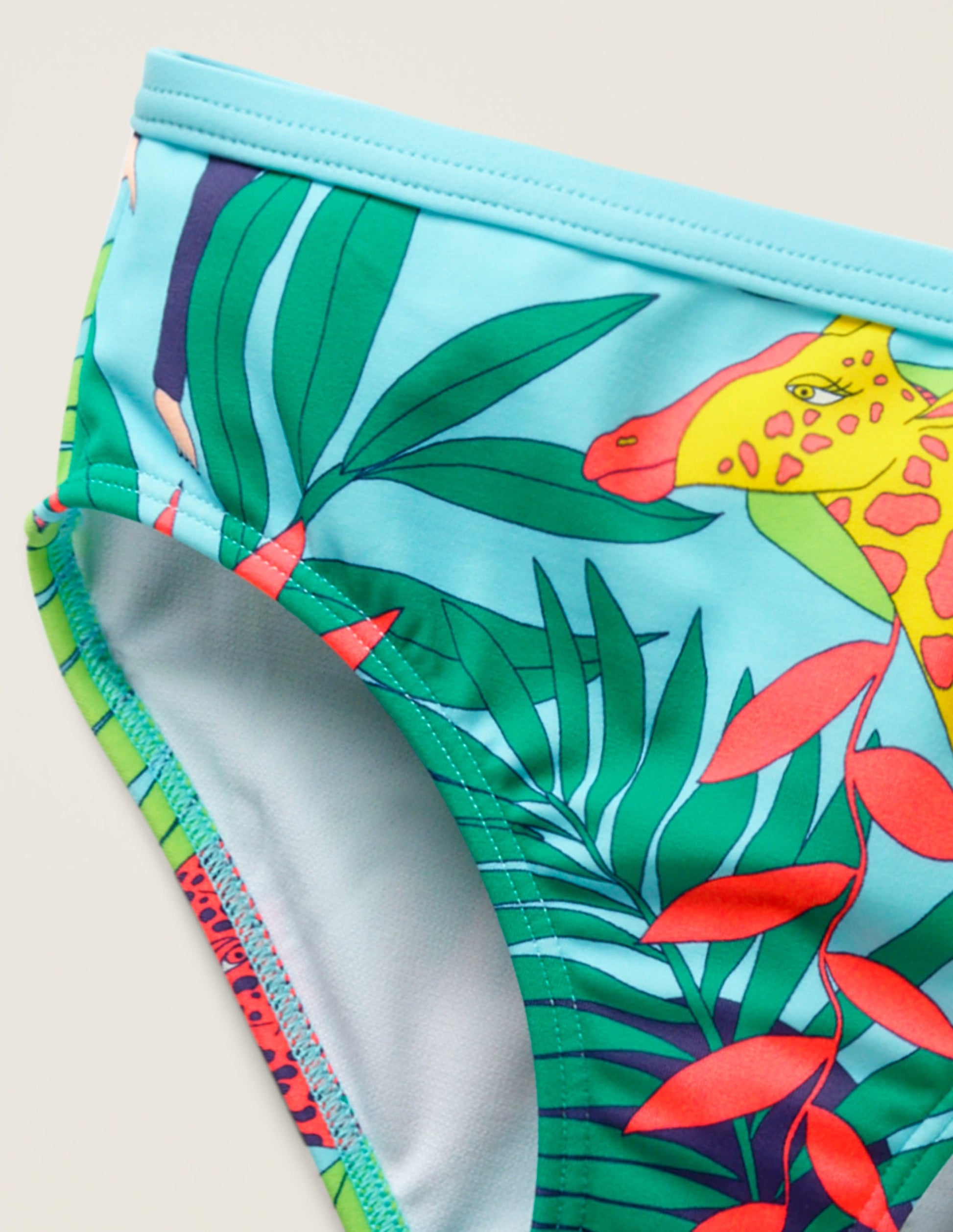 Patterned Bikini Bottoms-Multi Jumbo Jungle-2