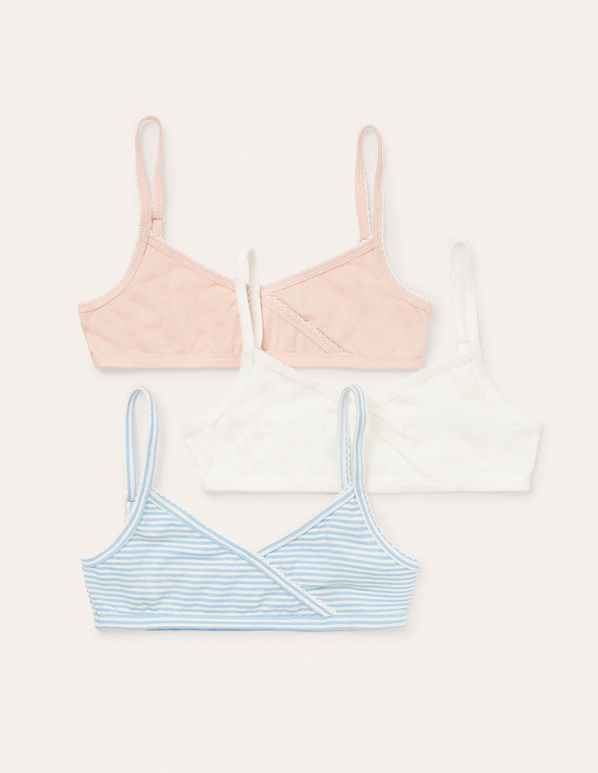 Crossover Crop Tops 3 Pack-Multi-1