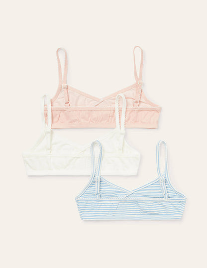 Crossover Crop Tops 3 Pack-Multi-2