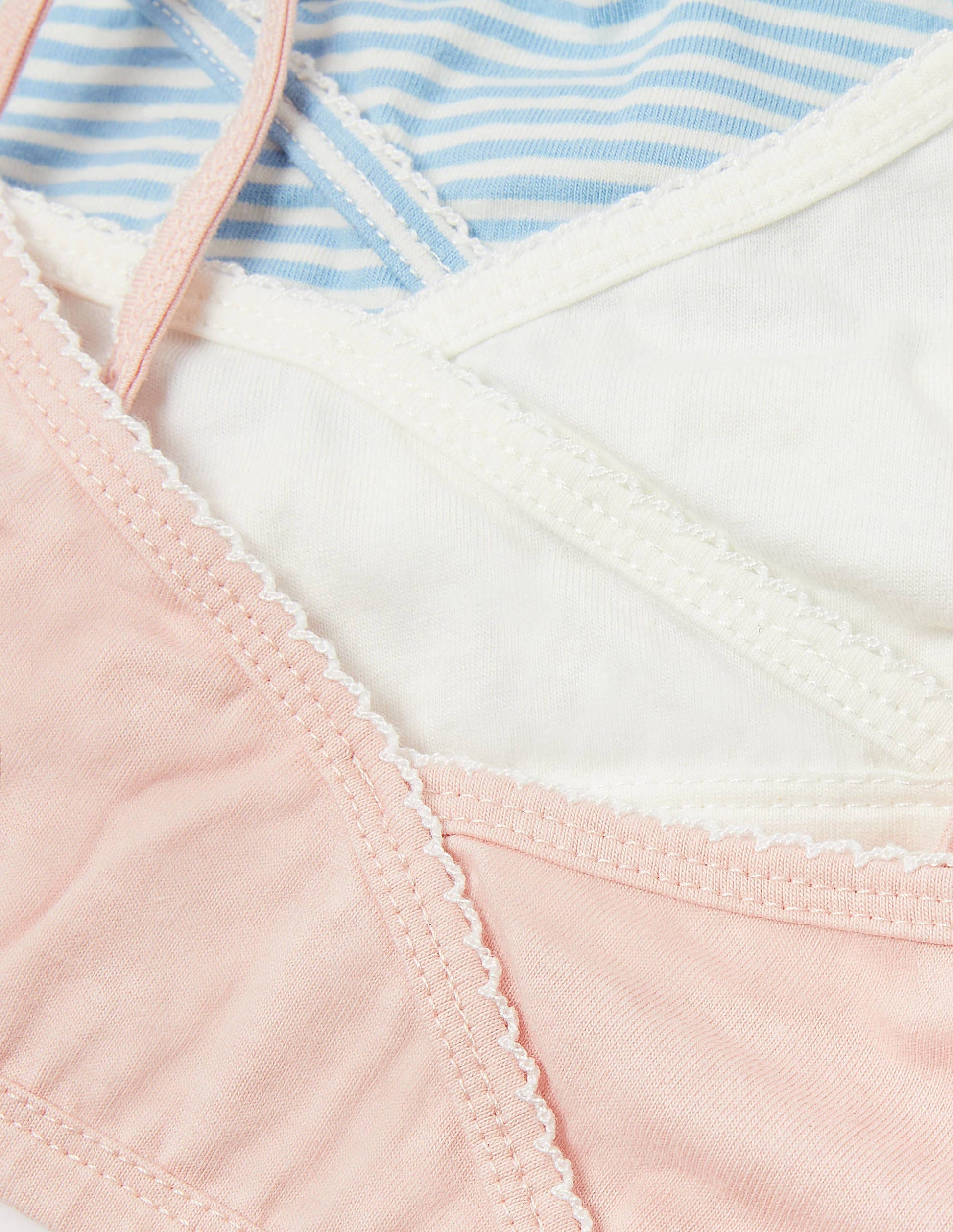 Crossover Crop Tops 3 Pack-Multi-3