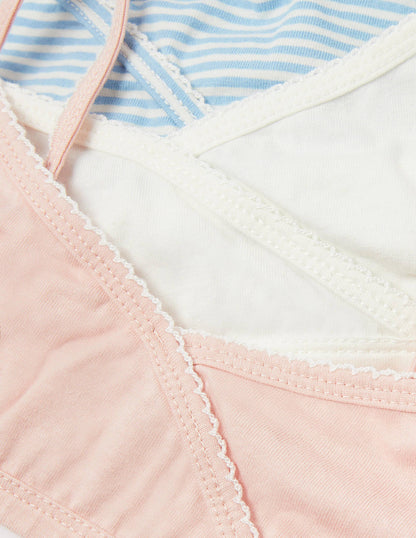 Crossover Crop Tops 3 Pack-Multi-3