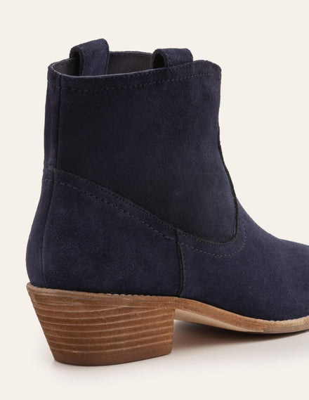 Allendale Ankle Boots-Navy
