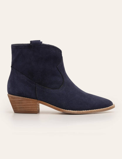 Allendale Ankle Boots-Navy-3