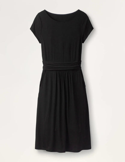 Amelie Jersey Dress-Black-6