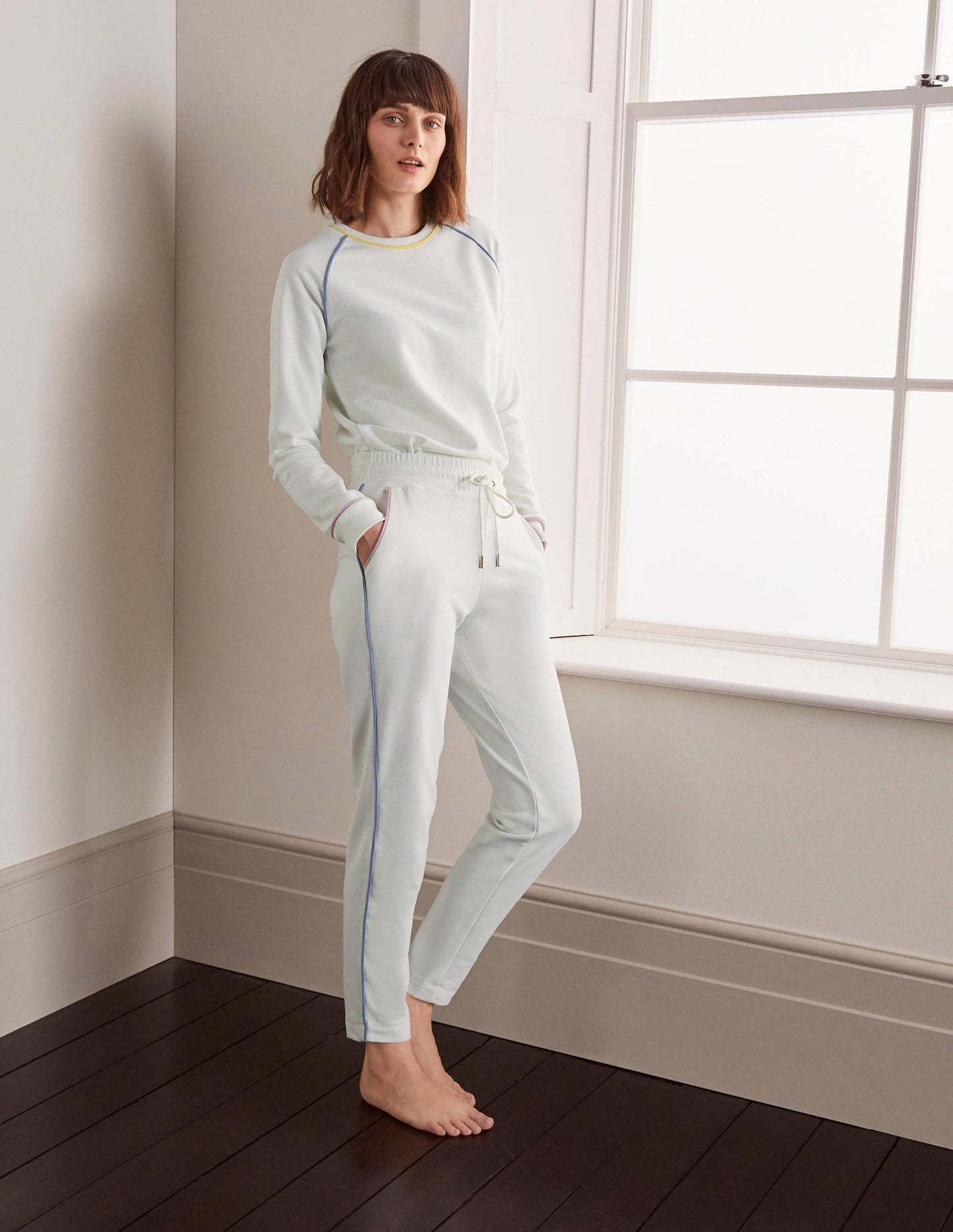 Ava Jersey Joggers-Ivory