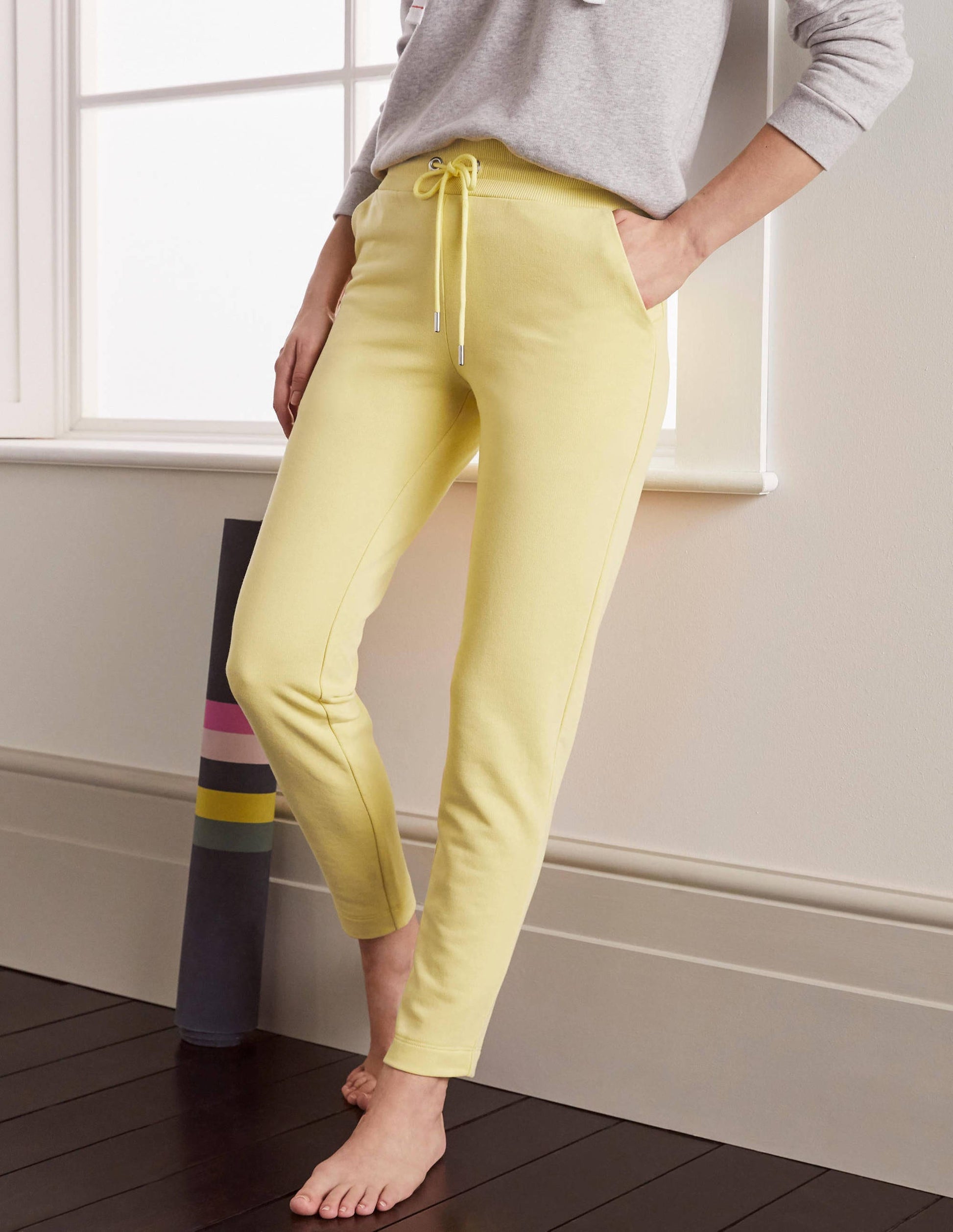 Ava Jersey Joggers-Pale Lemon-4